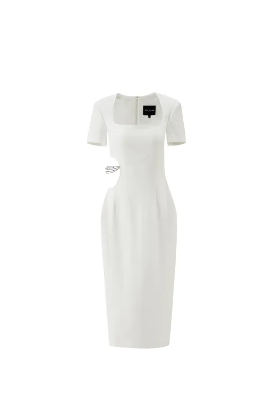 Zoe Dress (White) (Final Sale) sold by Nana Jacqueline