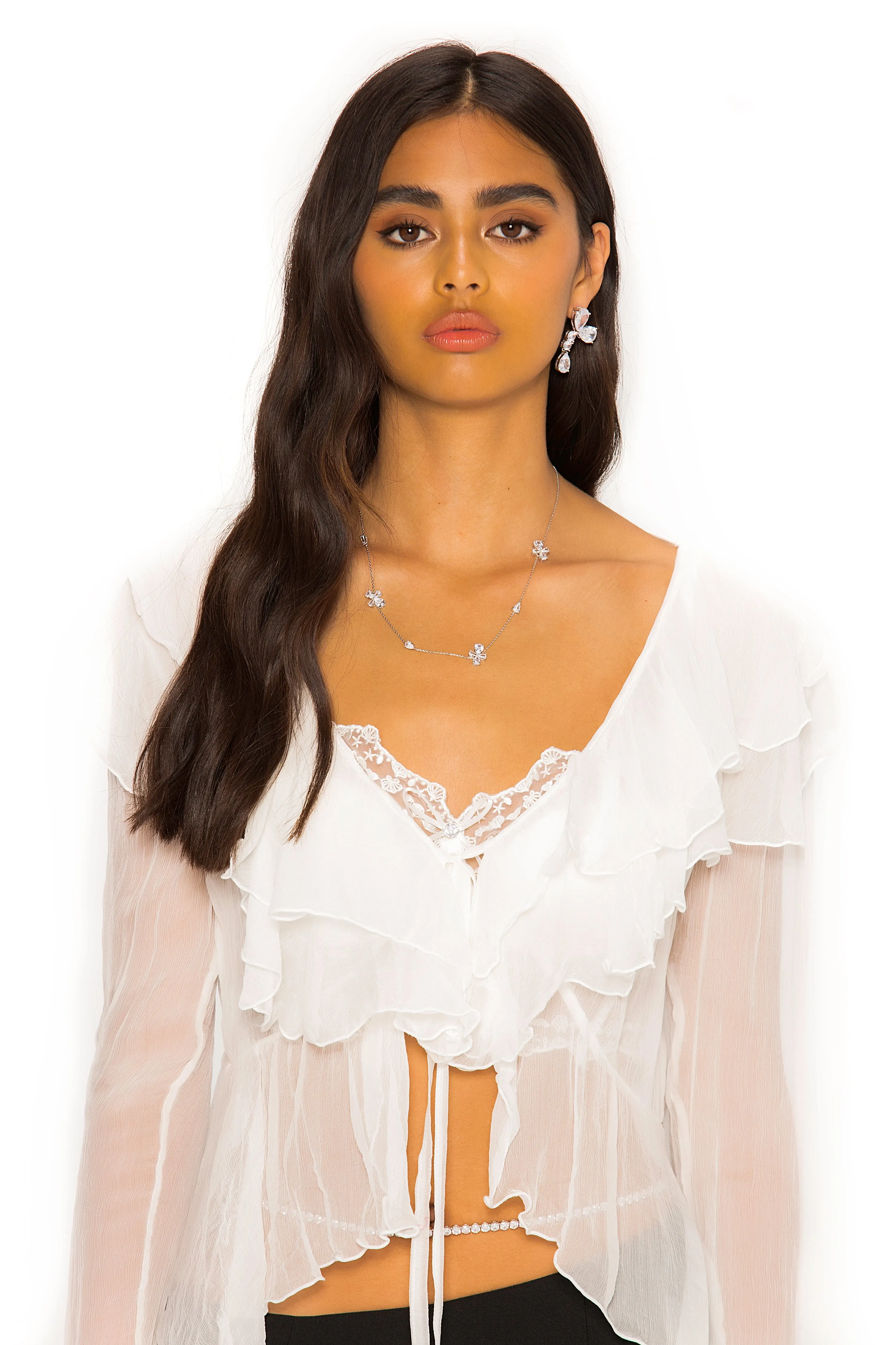 Gabriella Top (White) sold by Nana Jacqueline product image thumbnail 2