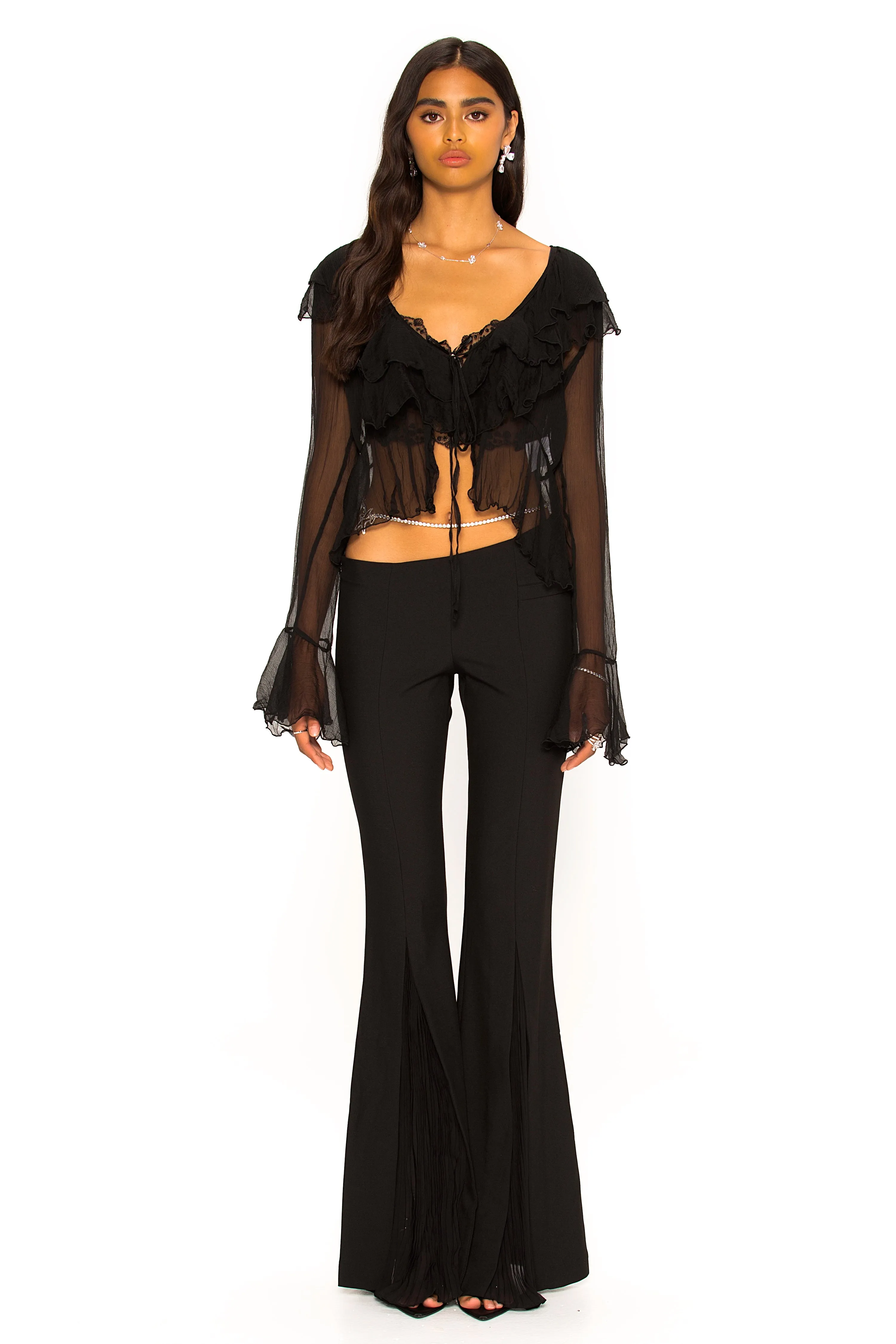 Gabriella Cardigan Top (Black) sold by Nana Jacqueline product image thumbnail 2