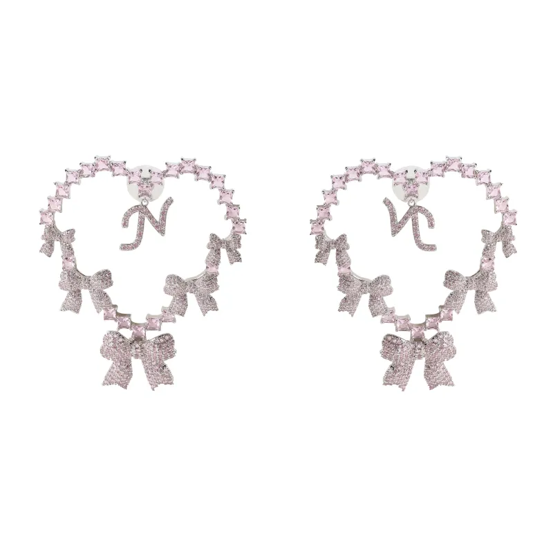Limited Edition NJ Love Earrings in Pink made by Nana Jacqueline