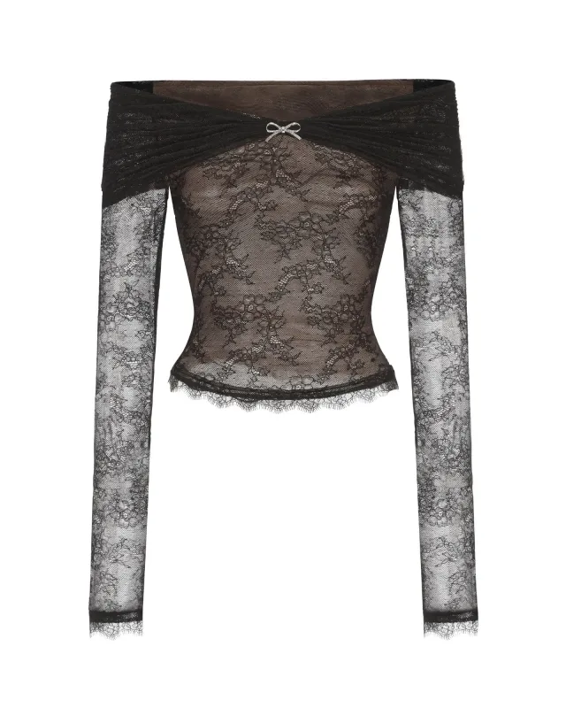 Evelina Top (Black) sold by Nana Jacqueline