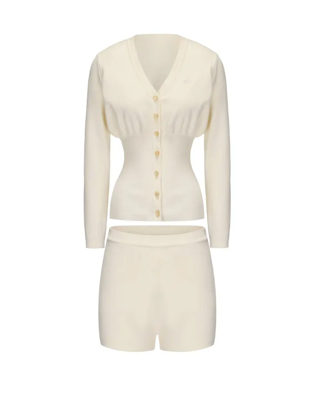 Naomi Knit Set (White) (Final Sale) made by Nana Jacqueline