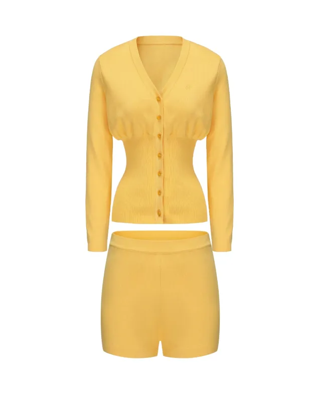 Naomi Knit Set (Yellow) (Final Sale) made by Nana Jacqueline