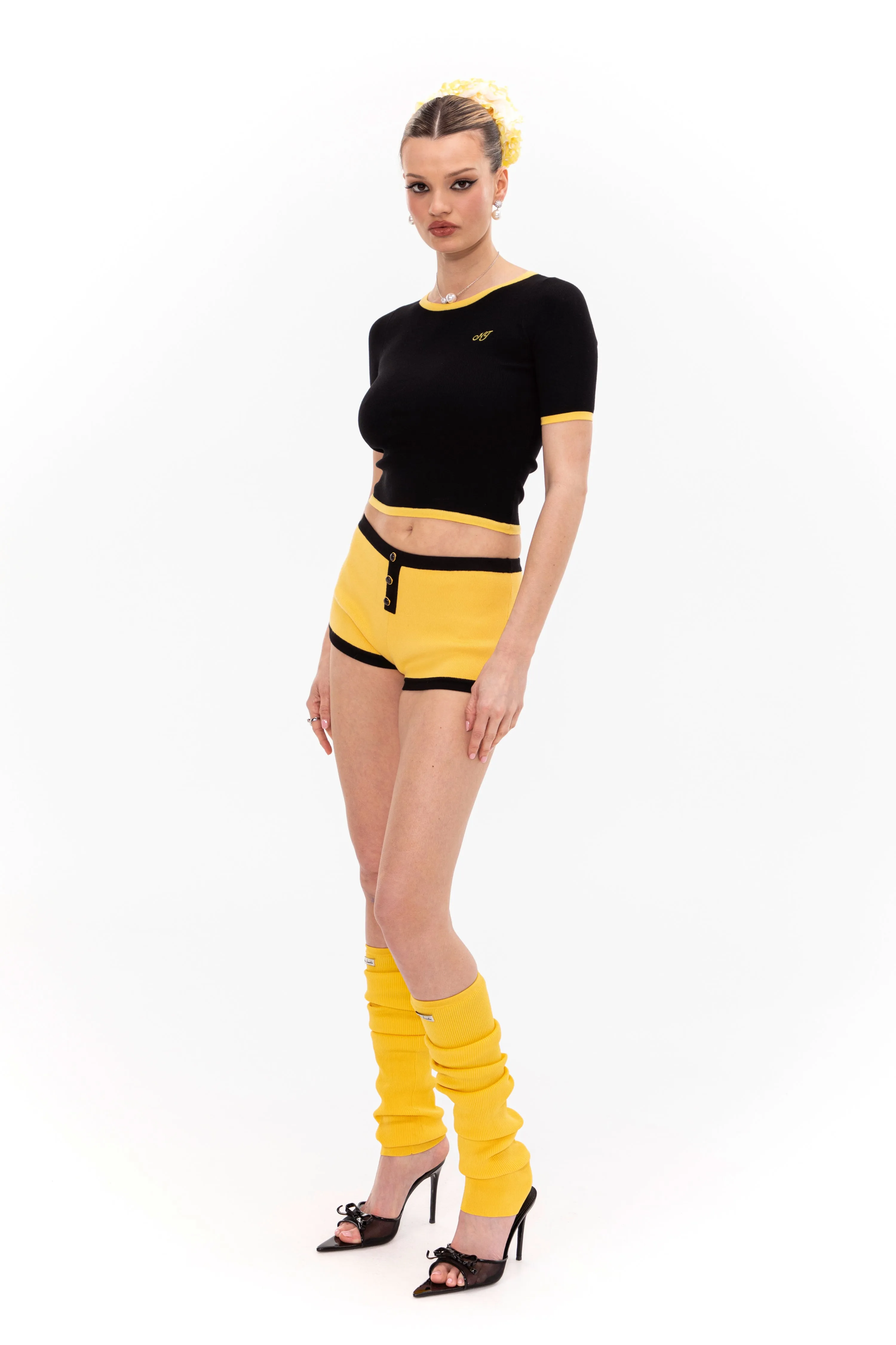 Luna Top (Black & Yellow) sold by Nana Jacqueline product image thumbnail 4