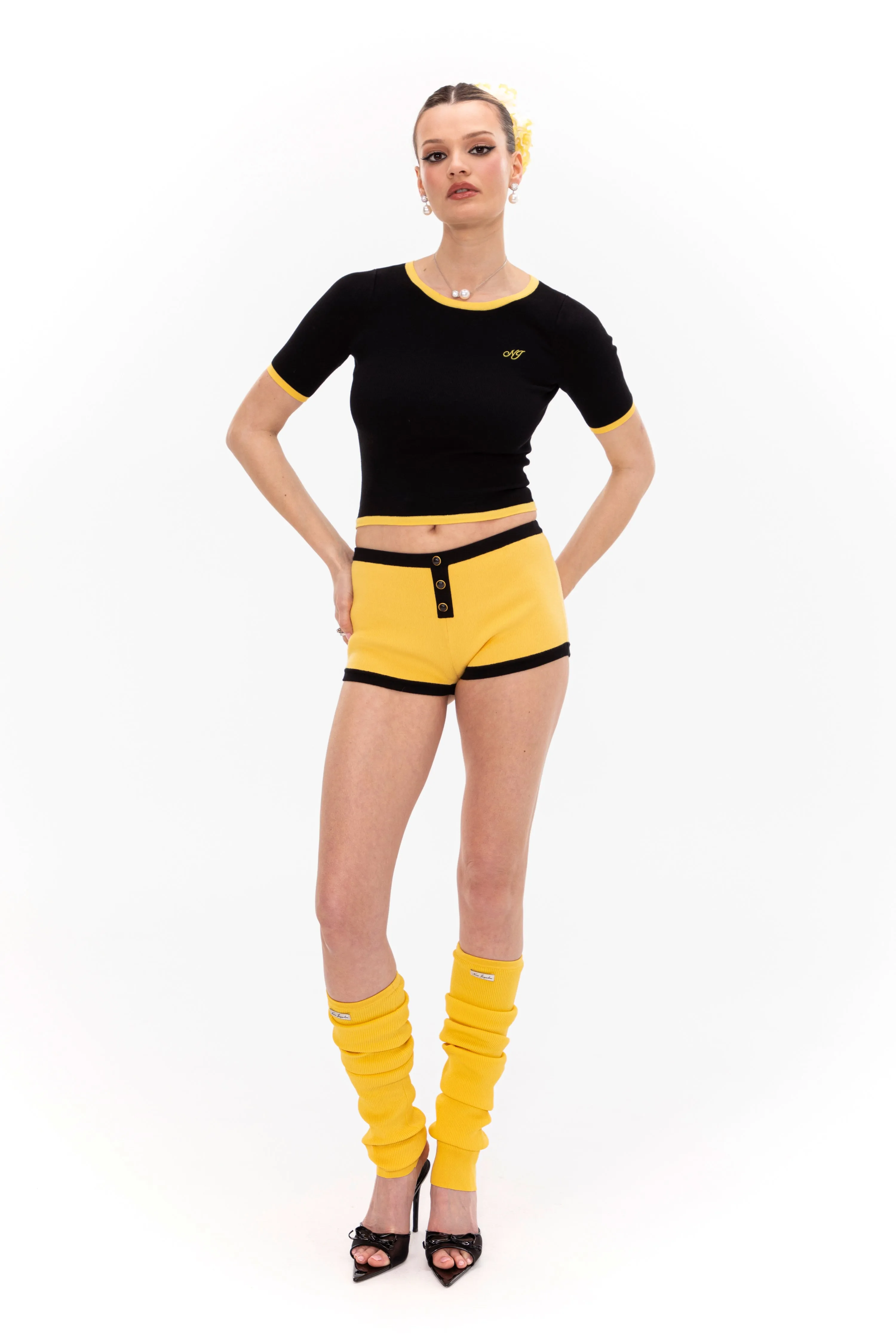 Luna Top (Black & Yellow) sold by Nana Jacqueline product image thumbnail 3