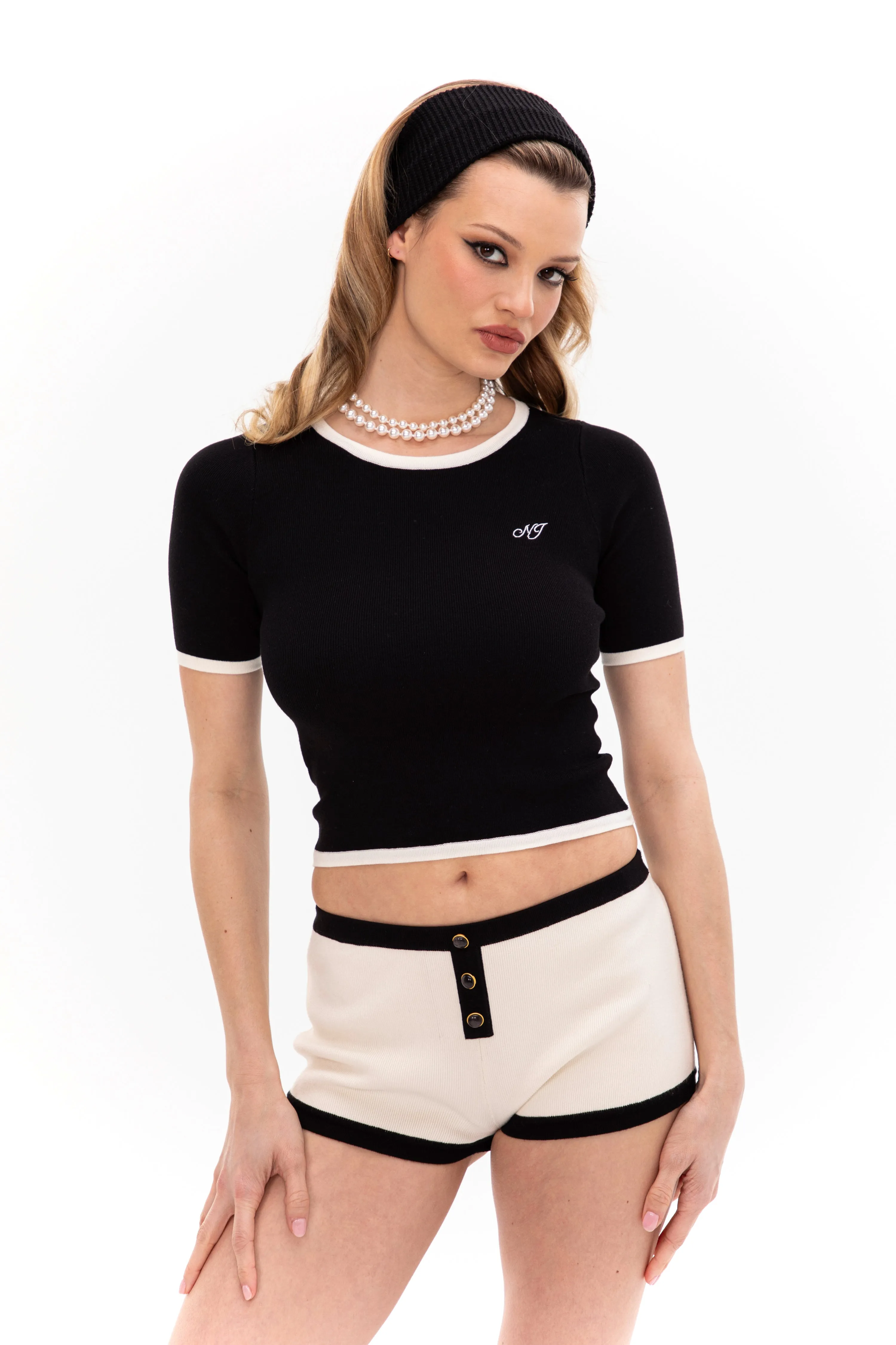 Luna Top (Black & White) sold by Nana Jacqueline product image thumbnail 2