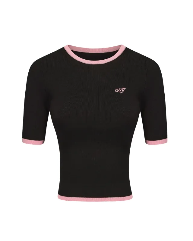 Luna Top (Black & Pink) sold by Nana Jacqueline