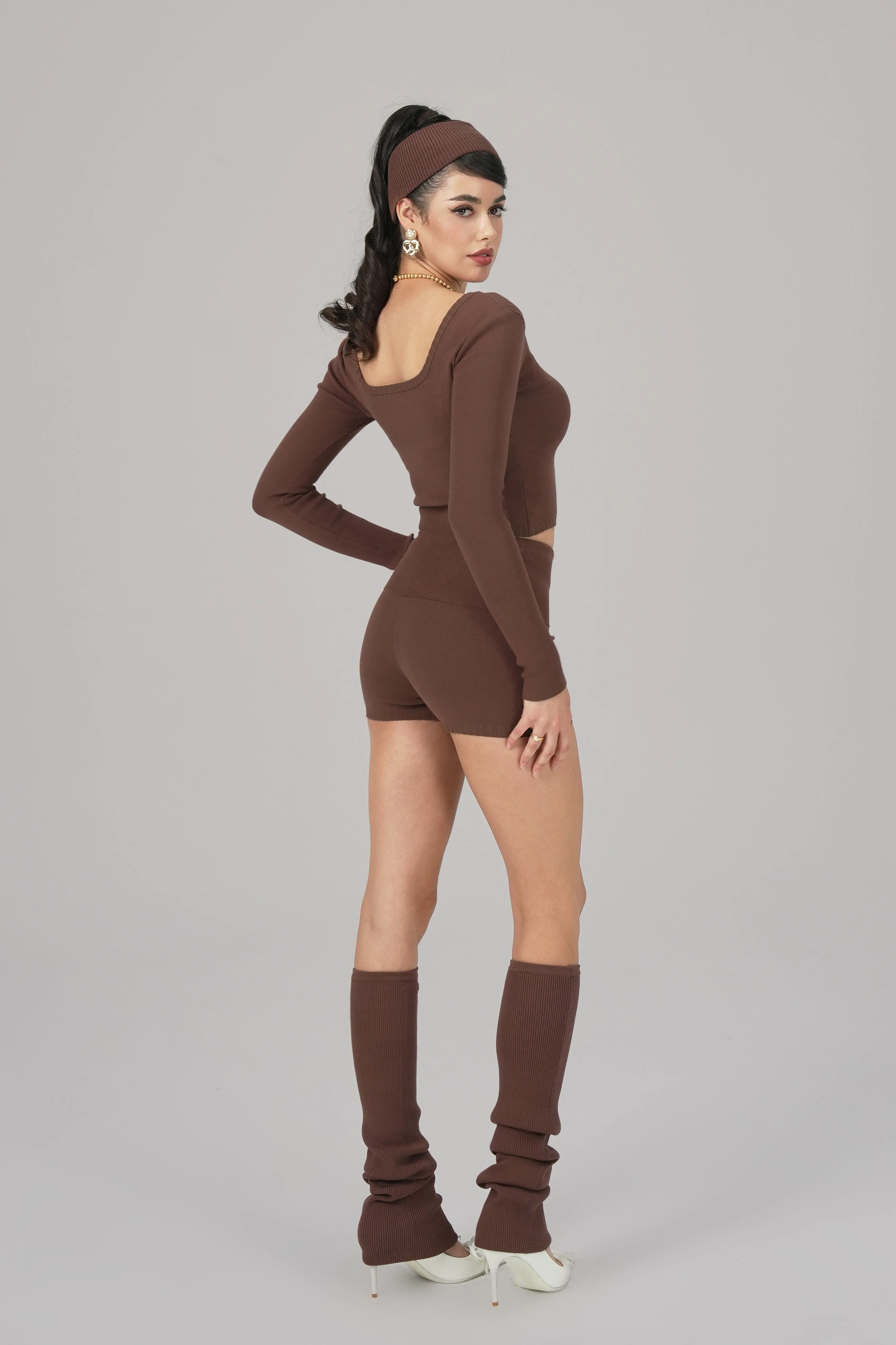 Holly Shorts (Brown) (Final Sale) sold by Nana Jacqueline product image thumbnail 4