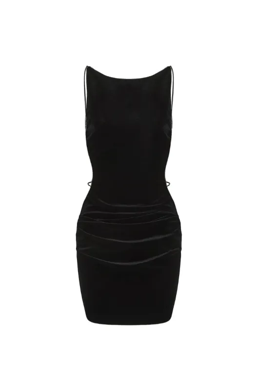 Lucia Velvet Dress (Black) sold by Nana Jacqueline