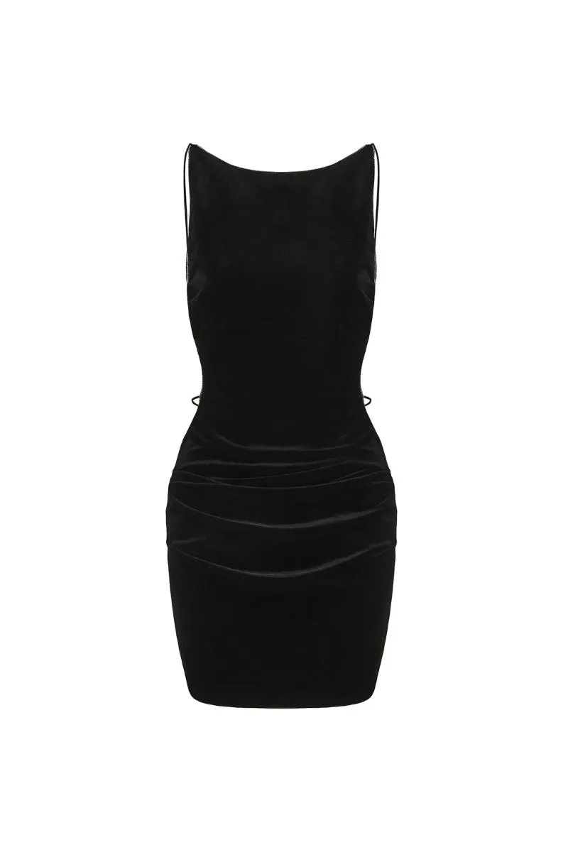Lucia Velvet Dress (Black) sold by Nana Jacqueline