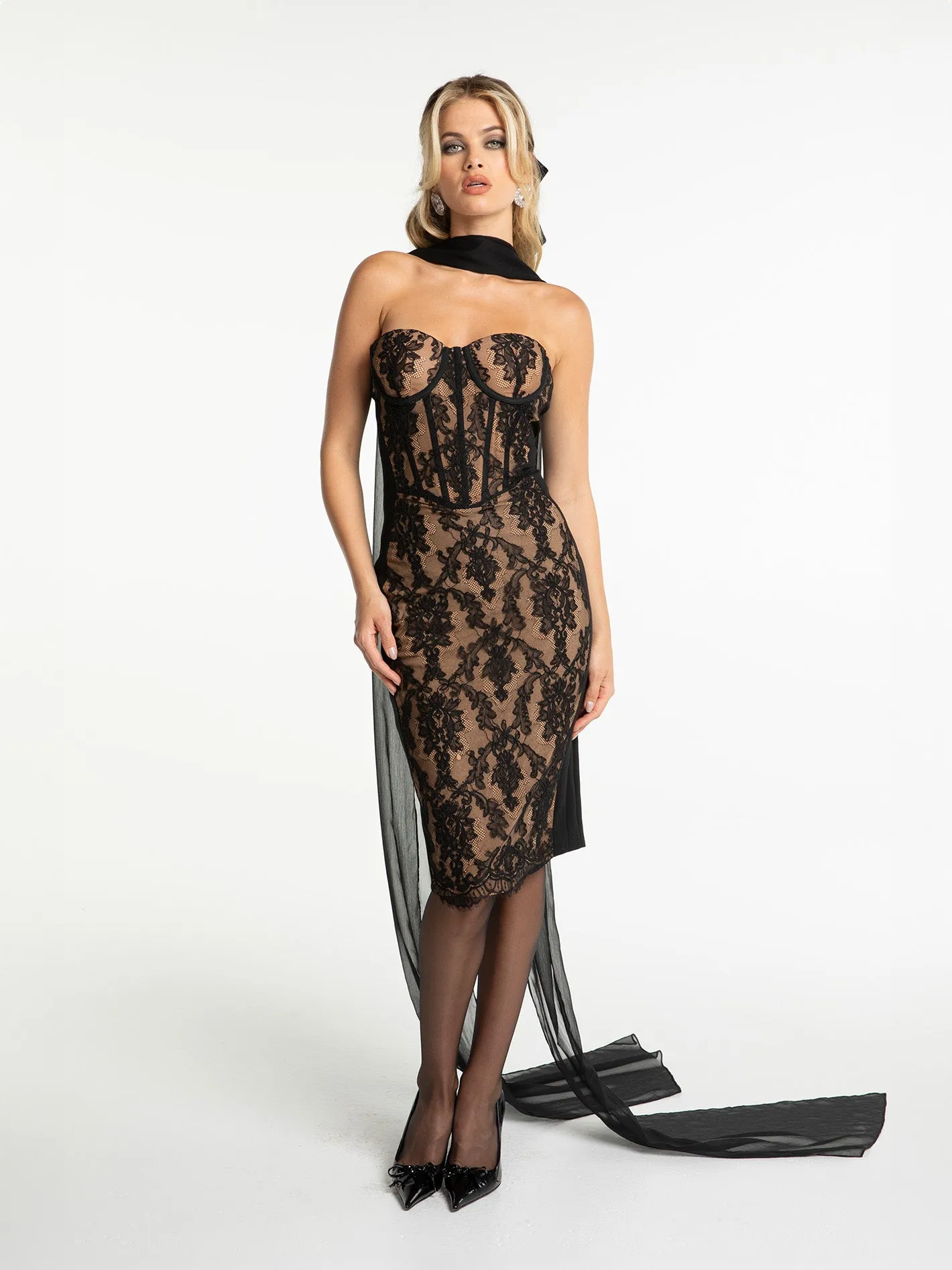 Elsa Lace Dress (Black) (Final Sale) sold by Nana Jacqueline product image thumbnail 2