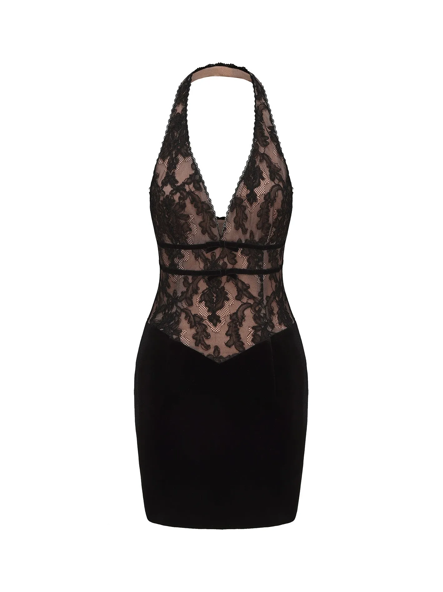 Christi Velvet Dress (Black) sold by Nana Jacqueline