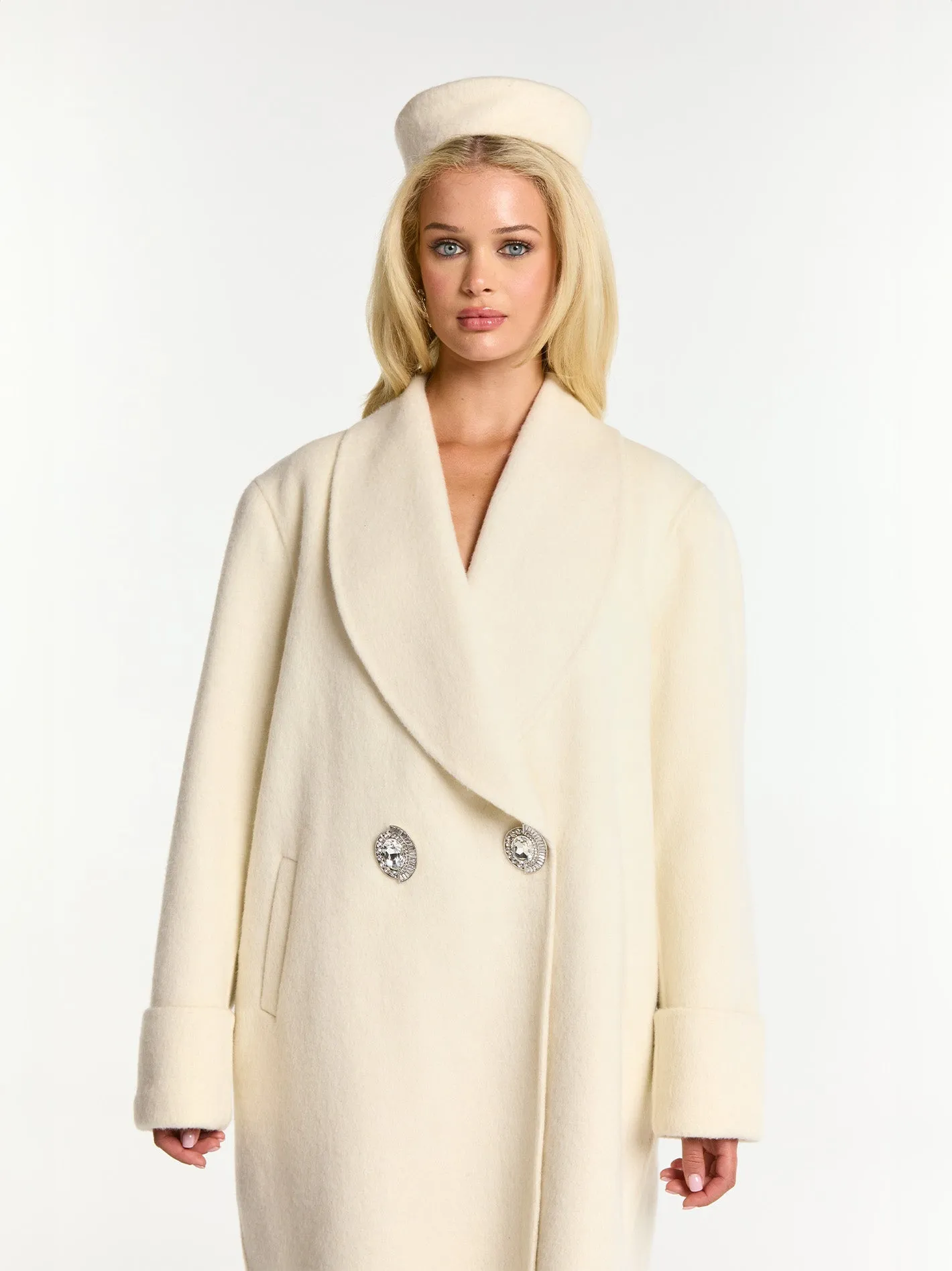 Audrina Coat (White) (Final Sale) sold by Nana Jacqueline product image thumbnail 5