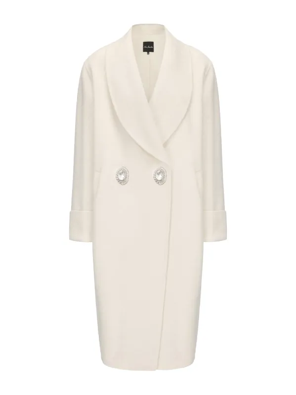 Audrina Coat (White) (Final Sale) sold by Nana Jacqueline