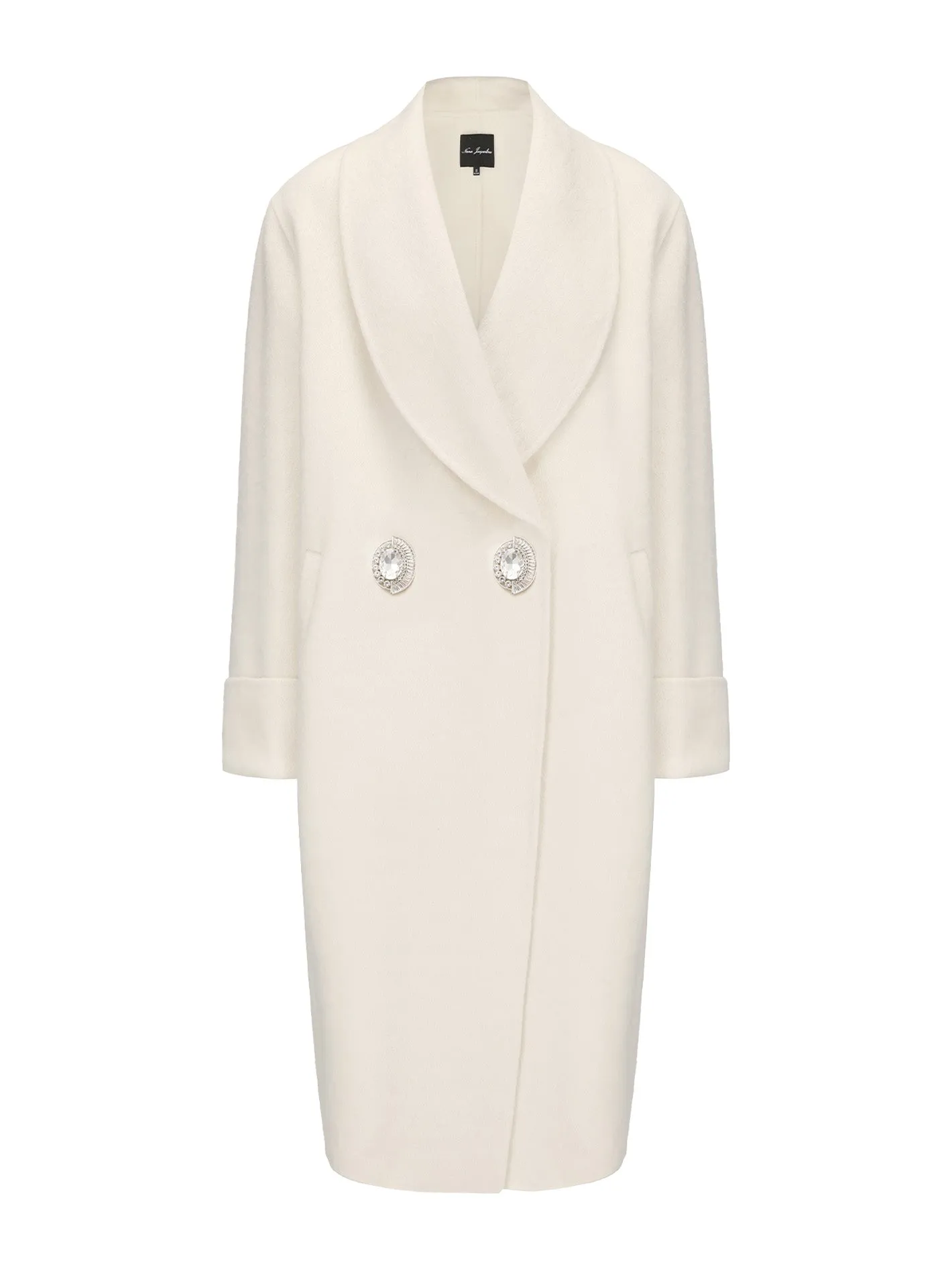 Audrina Coat (White) (Final Sale) sold by Nana Jacqueline