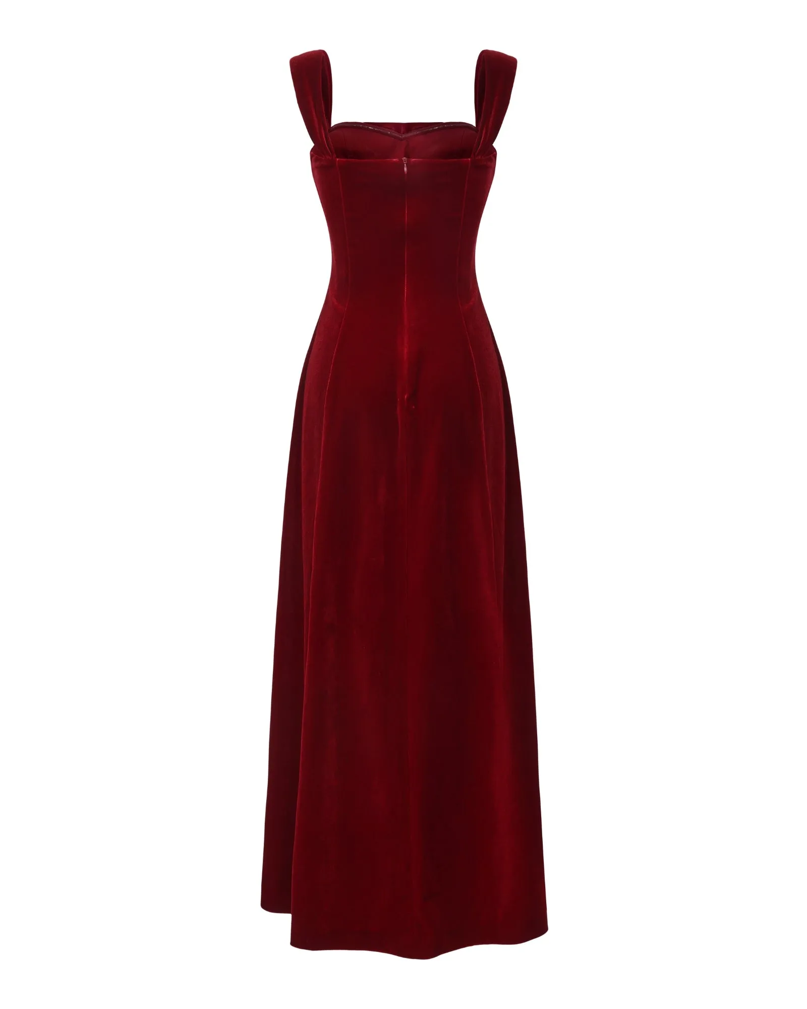 Belle Velvet Maxi Dress (Red) sold by Nana Jacqueline product image thumbnail 5