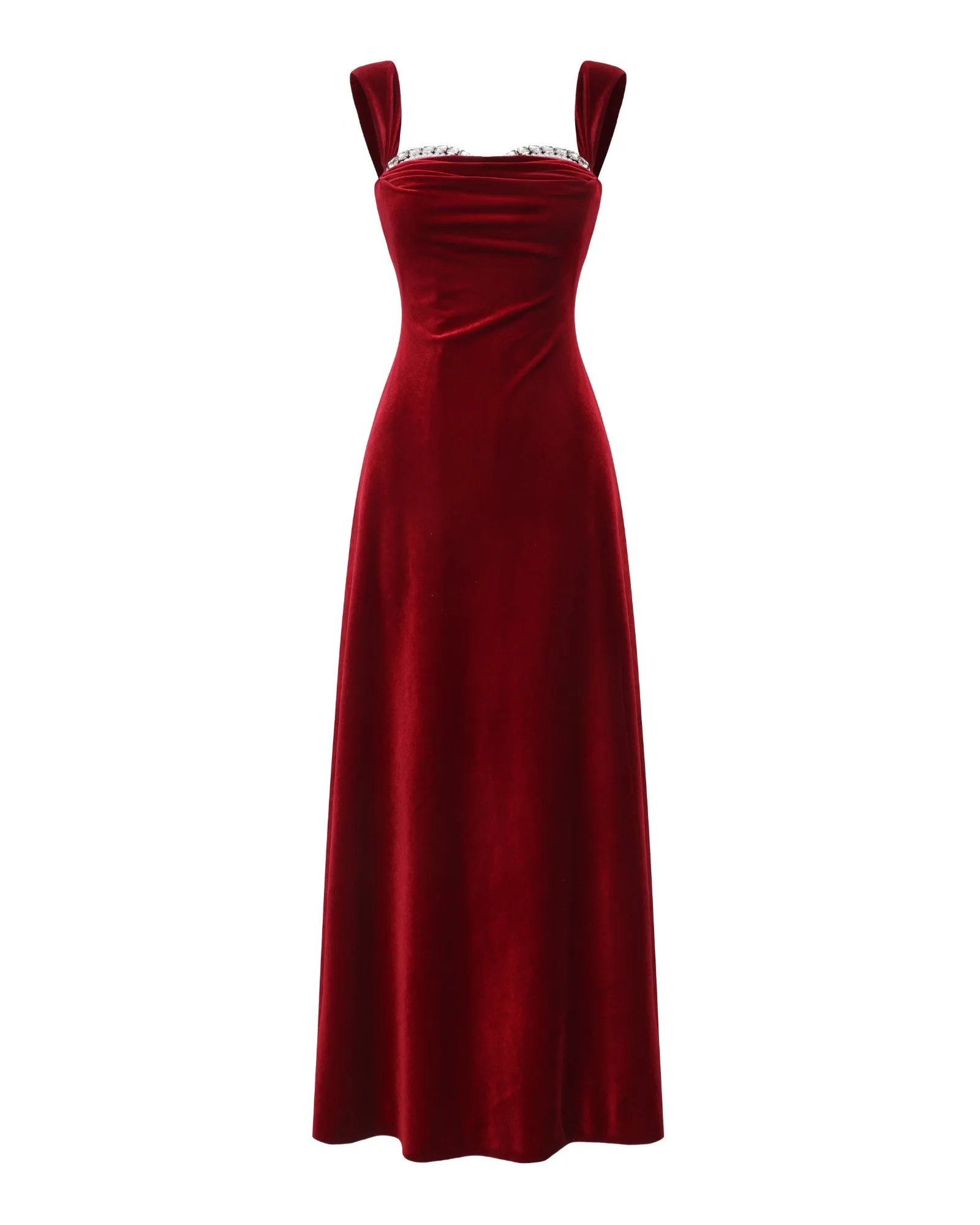 Belle Velvet Maxi Dress (Red) sold by Nana Jacqueline