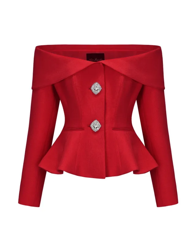 Blaire Top (Red) made by Nana Jacqueline