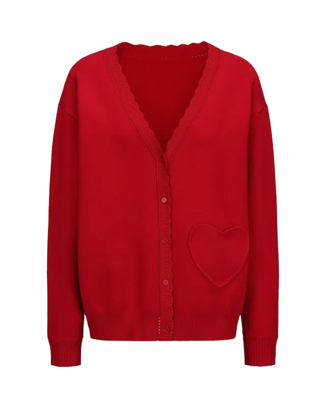 Carrie Cardigan (Red) sold by Nana Jacqueline