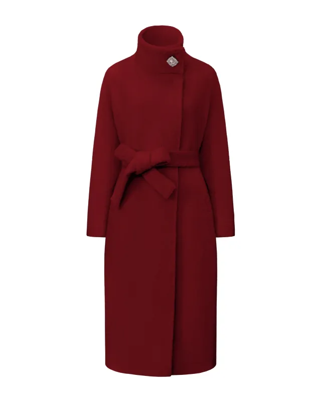 Audrey Long Coat (Red) sold by Nana Jacqueline