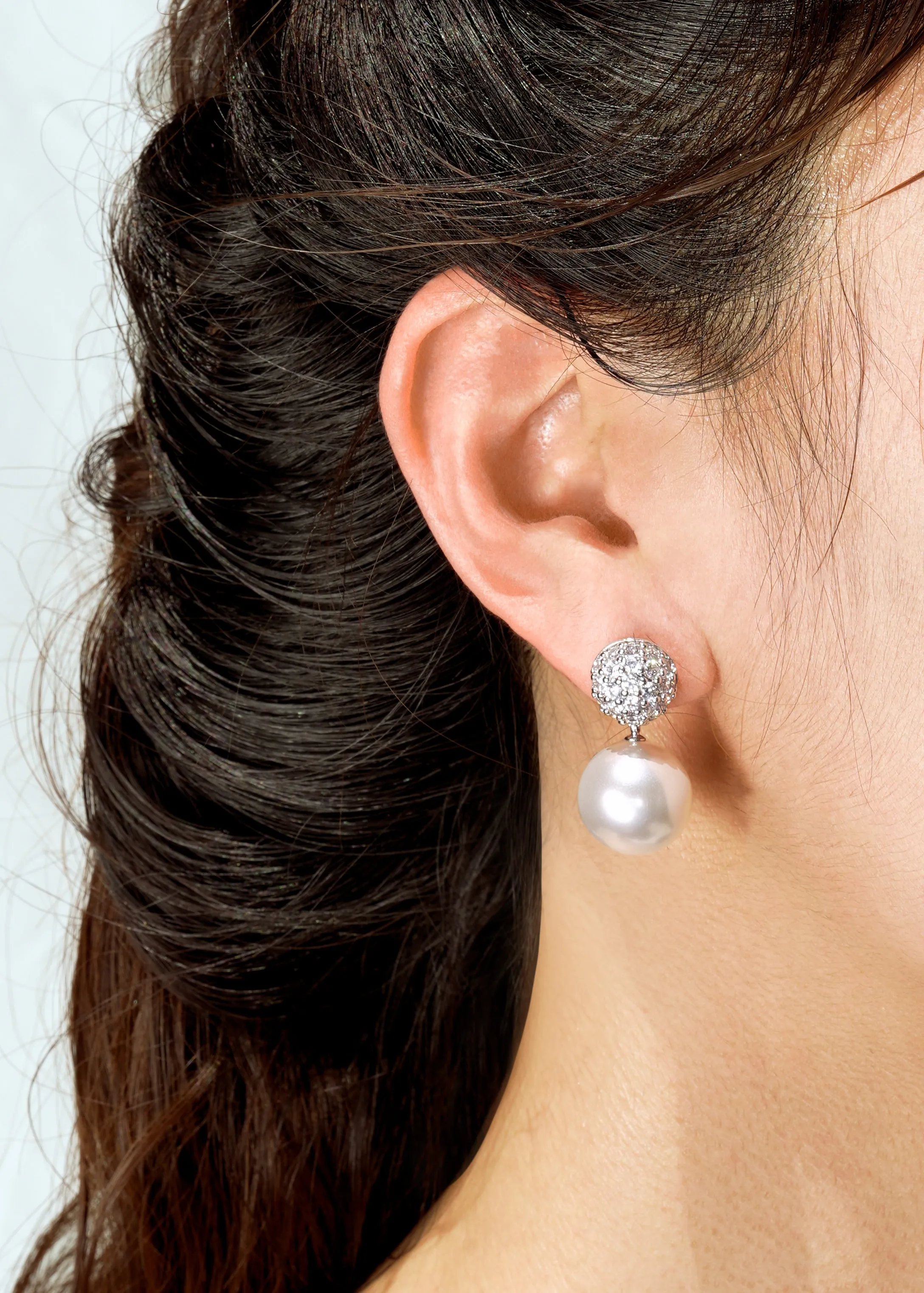 Evie Pearl Earrings sold by Nana Jacqueline product image thumbnail 3