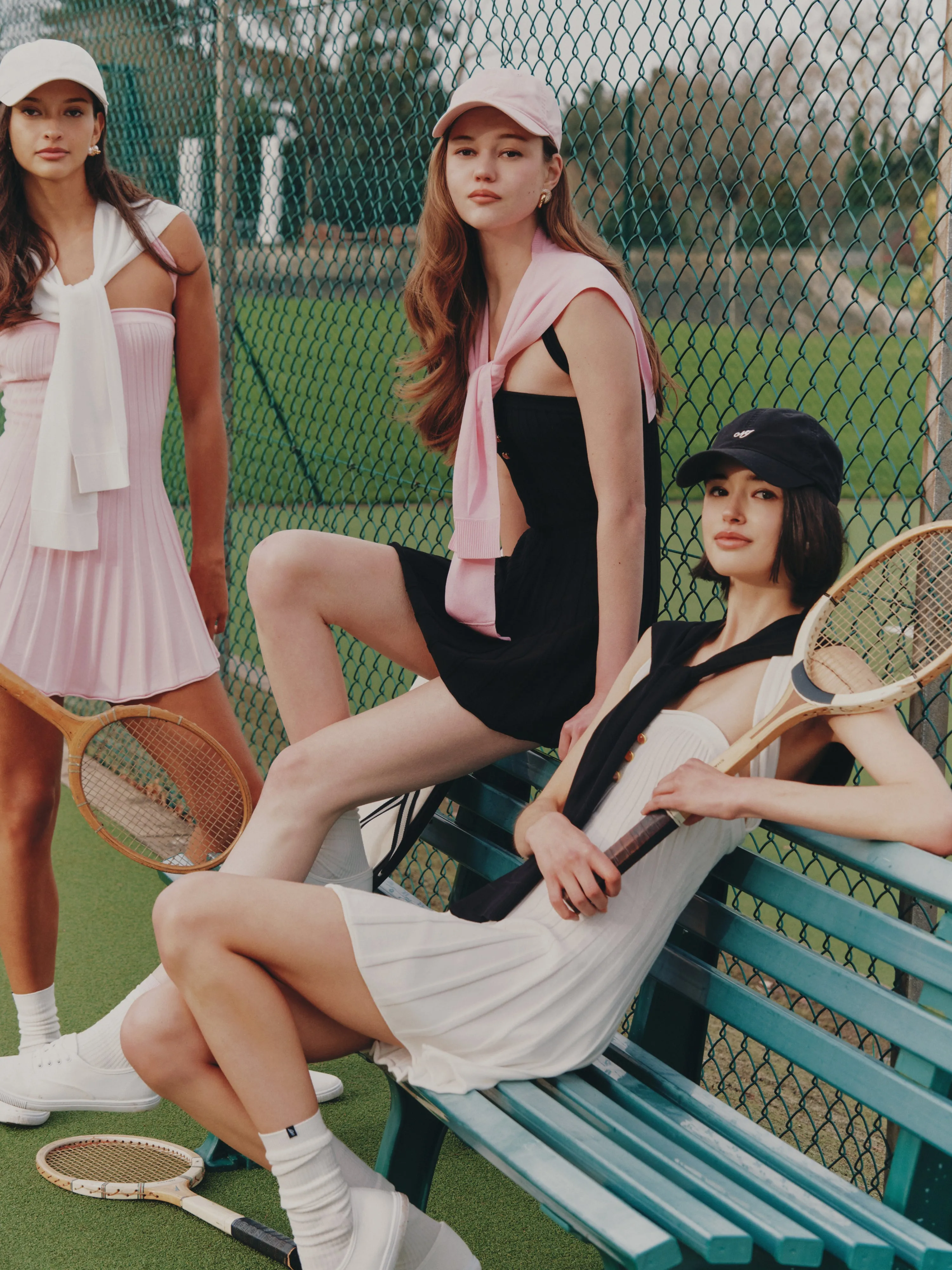 Ava Reverse Halter White Knit Flared Dress sold by Nana Jacqueline product image thumbnail 5