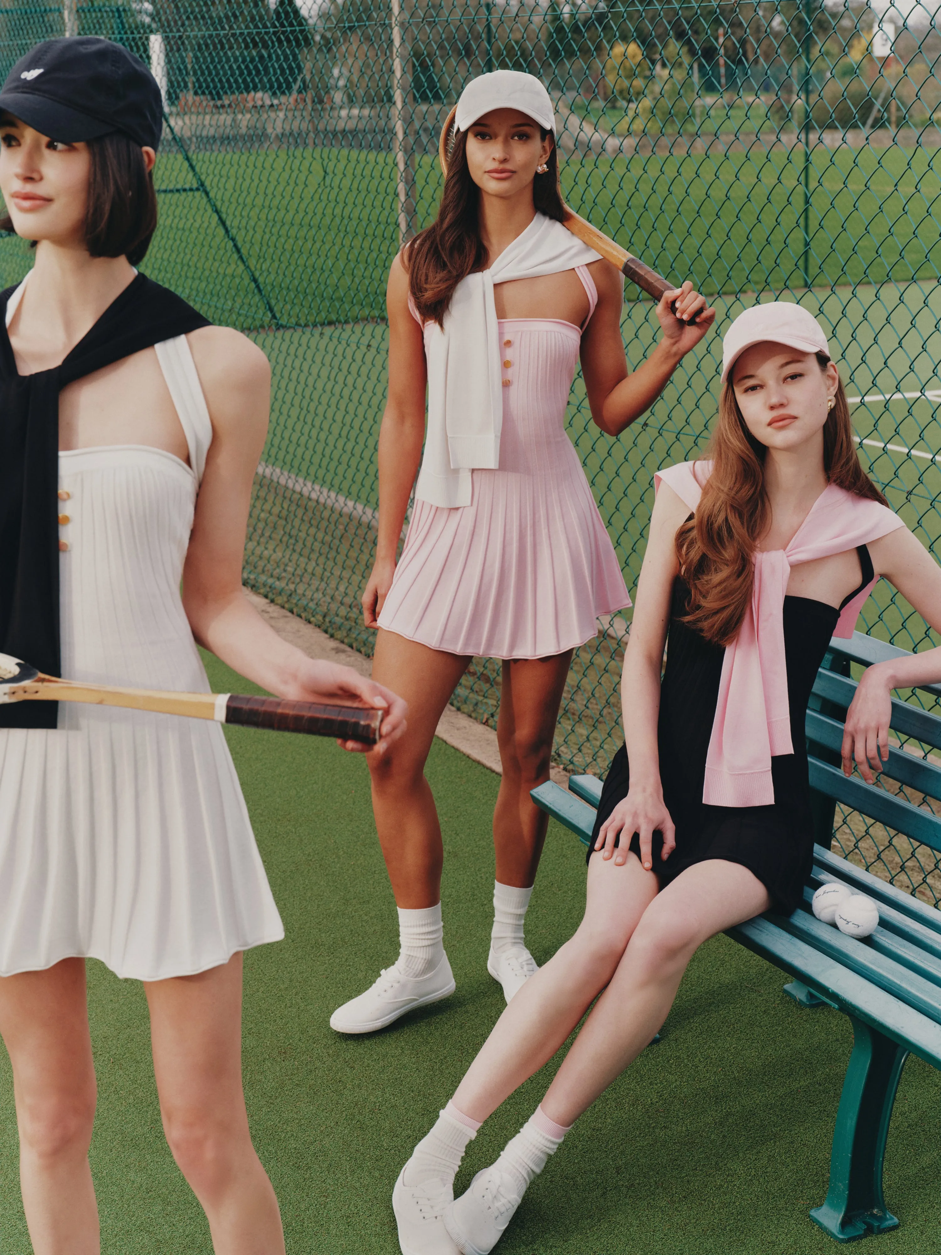 Ava Reverse Halter Pink Knit Flared Dress sold by Nana Jacqueline product image thumbnail 2