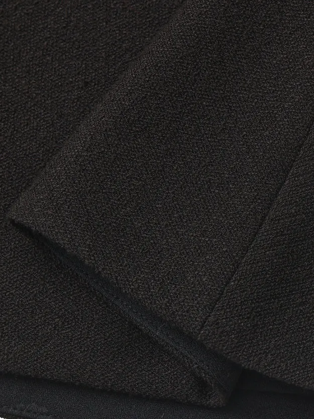 Natalia Tailored A-Line Black Midi Skirt sold by Nana Jacqueline product image thumbnail 4