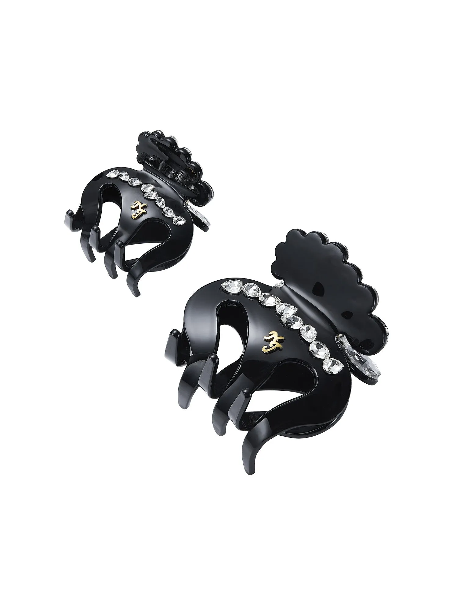 Ameline Crystal Mini Black Hair Clip sold by Nana Jacqueline product image thumbnail 3