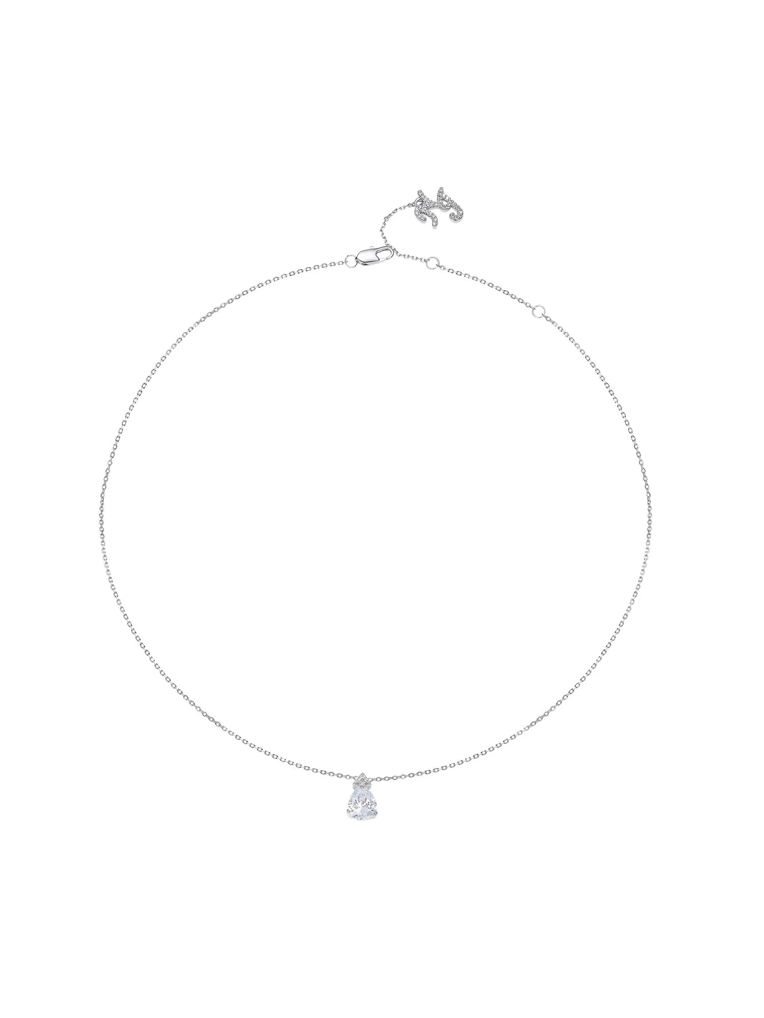 Yvette Pear Cut Crystal Pendant Necklace sold by Nana Jacqueline