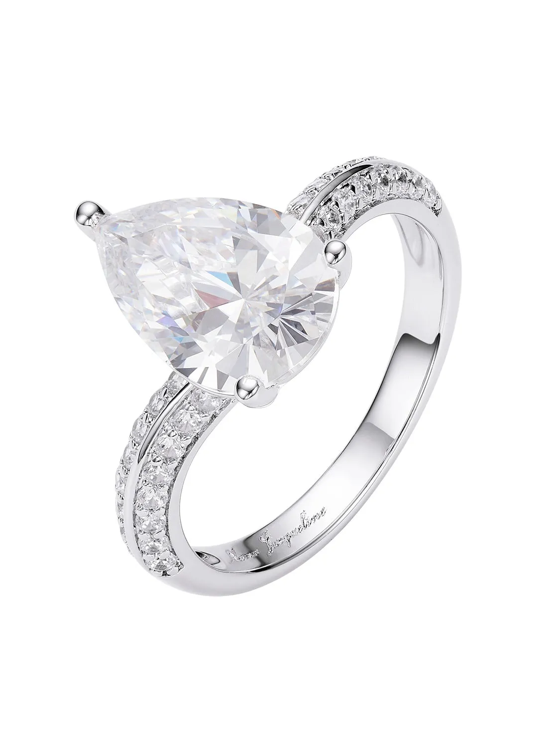 Daniela Pear Cut Crystal Ring sold by Nana Jacqueline