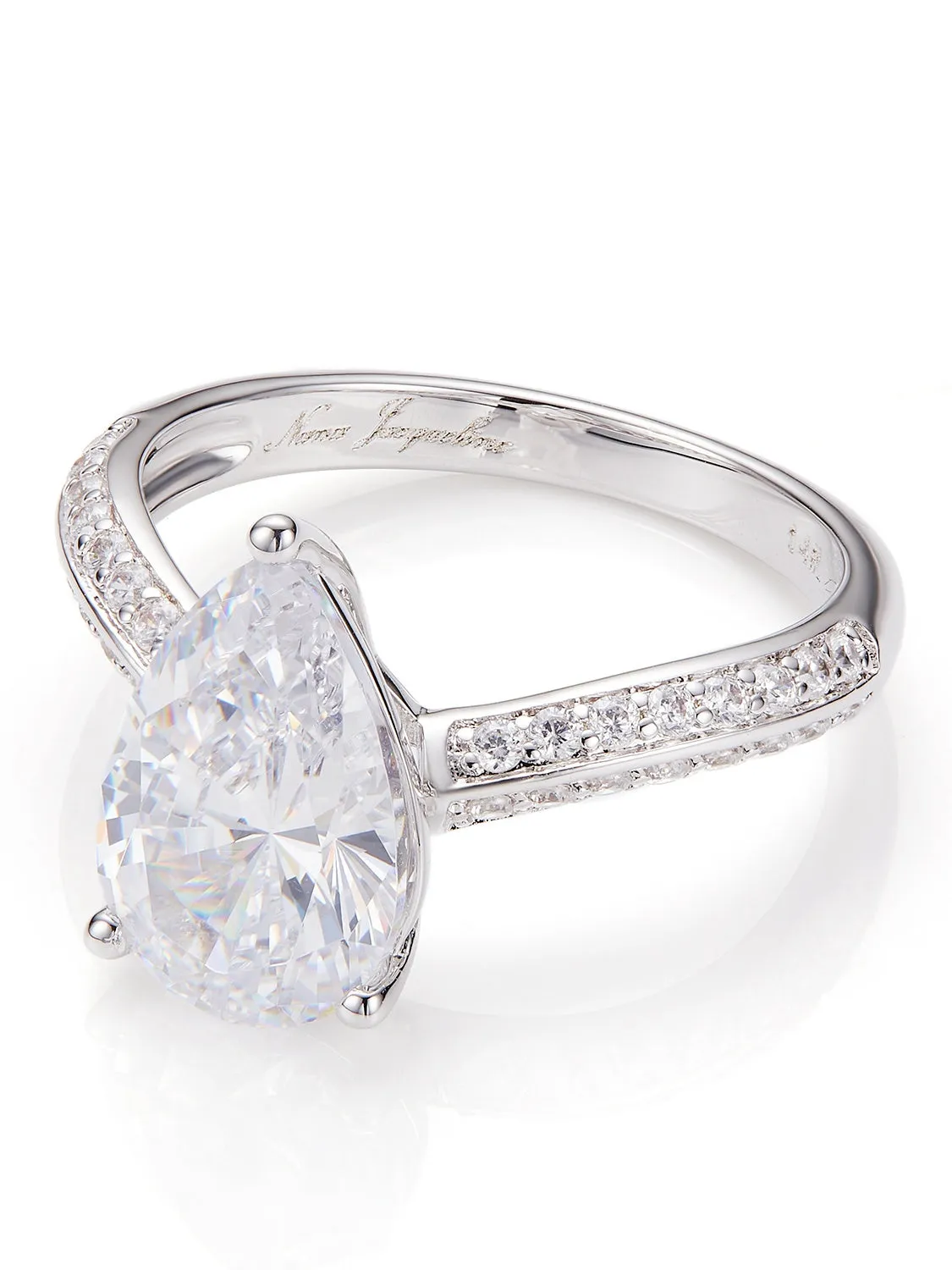 Daniela Pear Cut Crystal Ring sold by Nana Jacqueline product image thumbnail 2