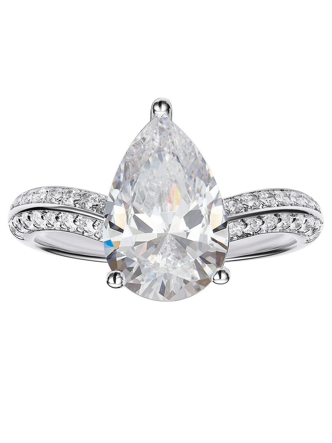 Daniela Pear Cut Crystal Ring sold by Nana Jacqueline product image thumbnail 3