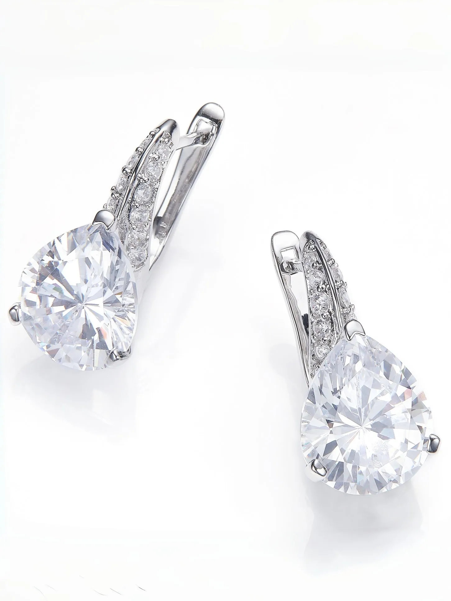 Daniela Pear Cut Crystal Drop Earrings sold by Nana Jacqueline product image thumbnail 3