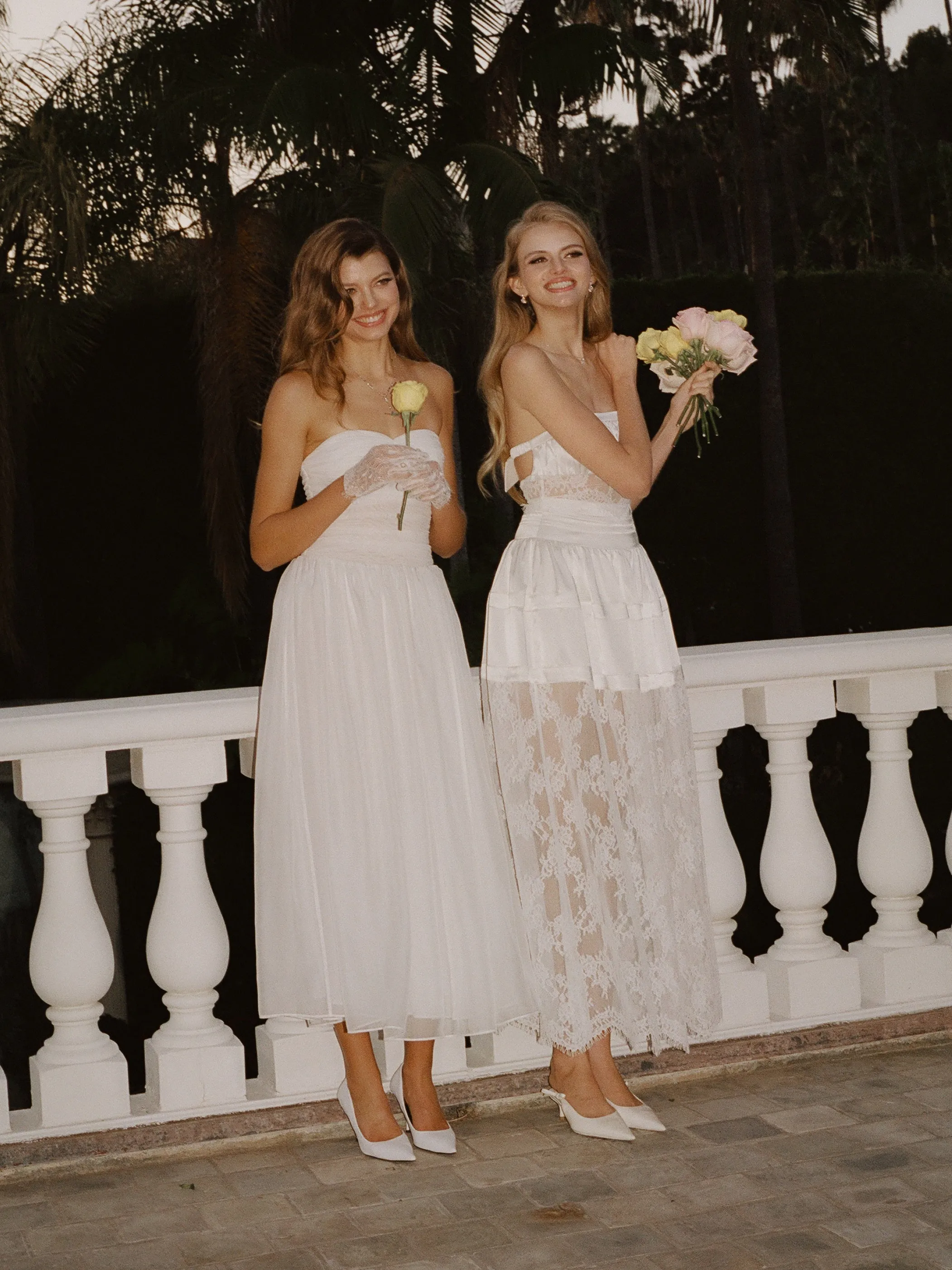 Amelie Lace Strapless White Dress sold by Nana Jacqueline product image thumbnail 3