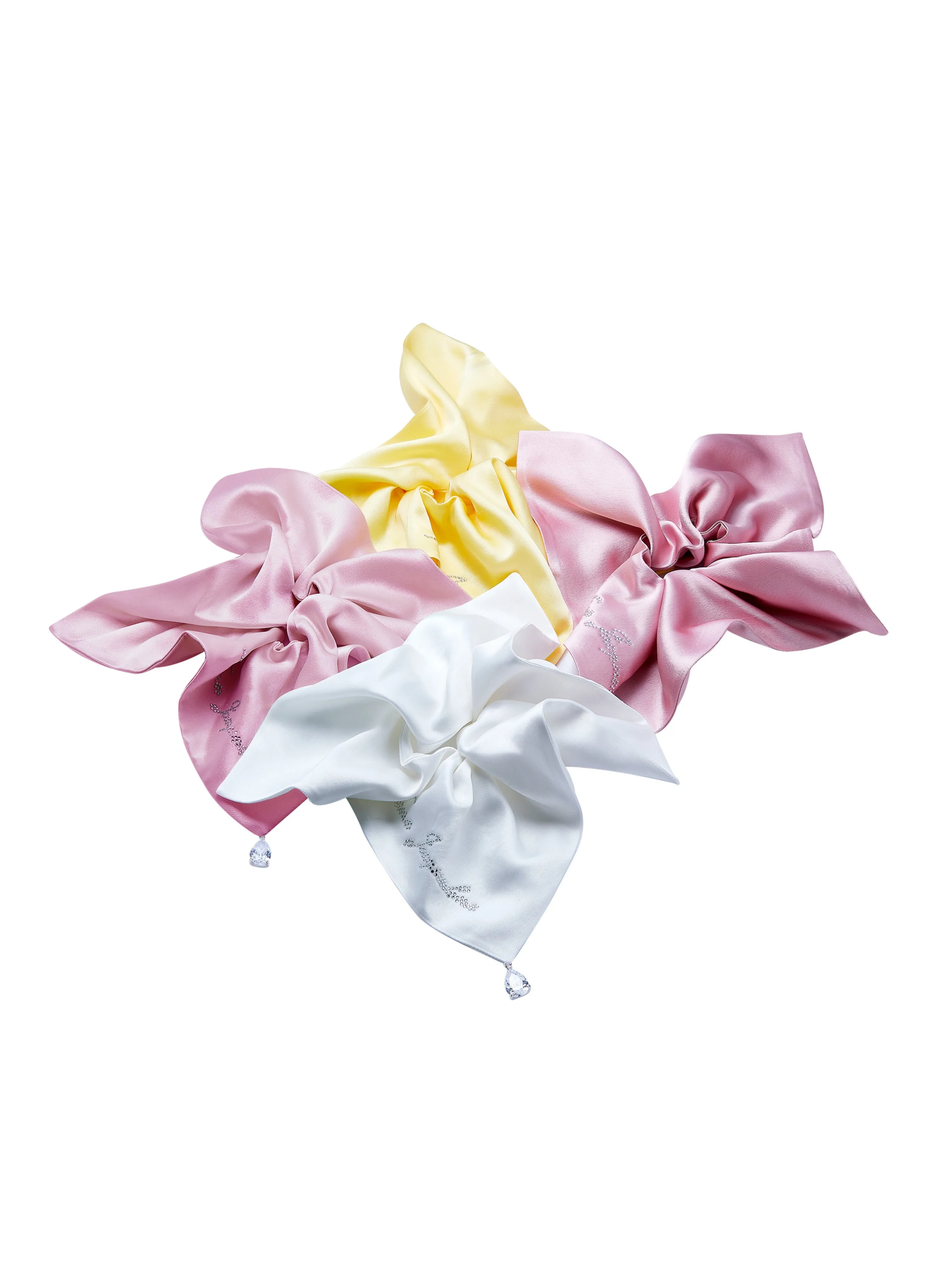 Charlotte Bow Pink Hair Tie sold by Nana Jacqueline product image thumbnail 3