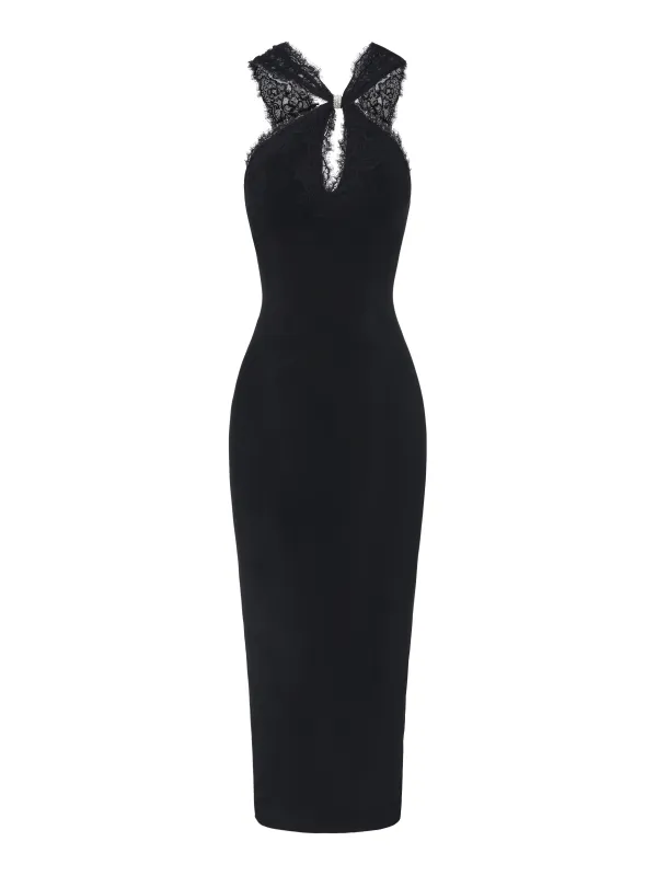 Alexandra Cutout Black Dress made by Nana Jacqueline
