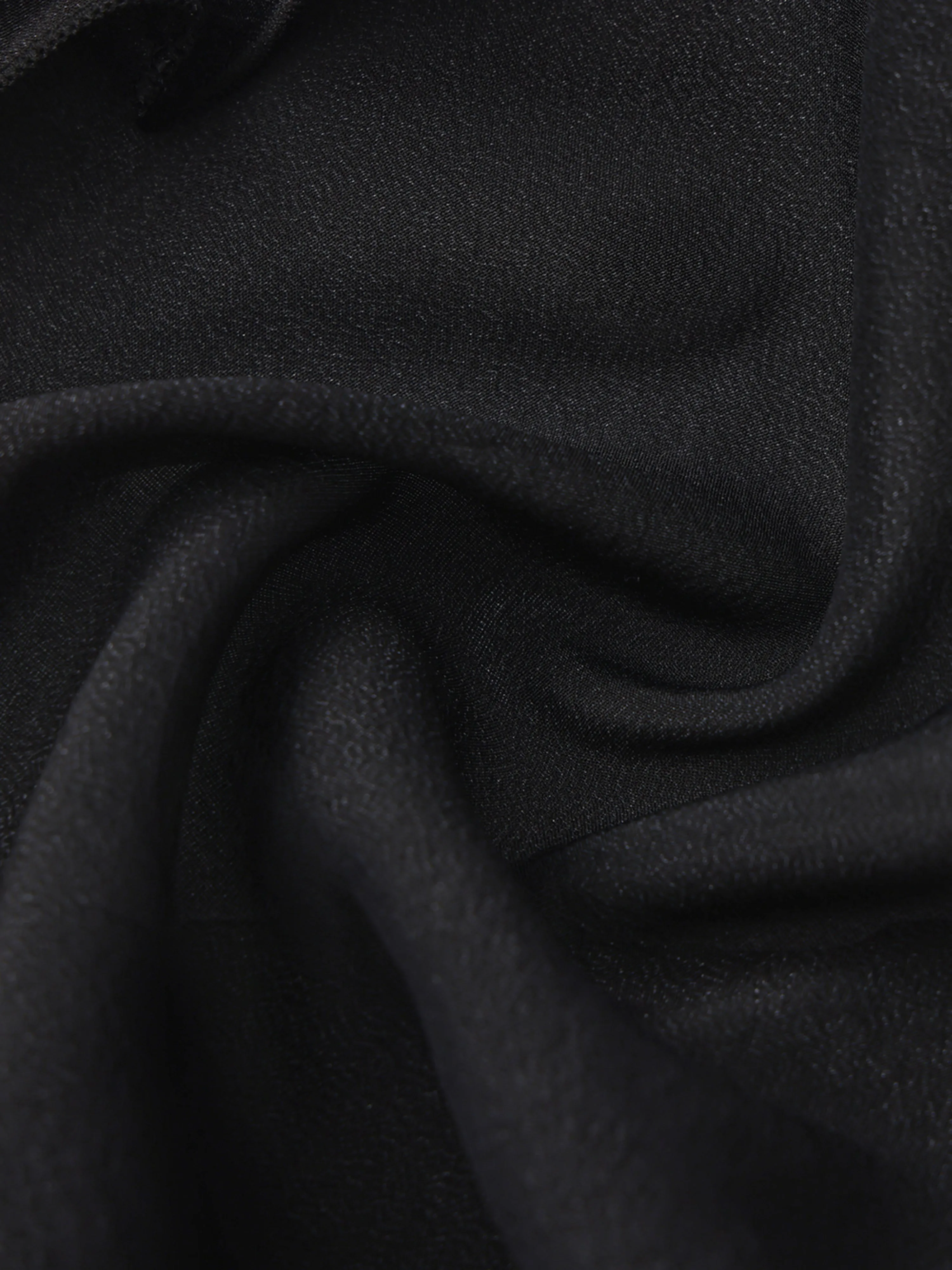 Charlotte Ruffle Black Wrap Top sold by Nana Jacqueline product image thumbnail 5