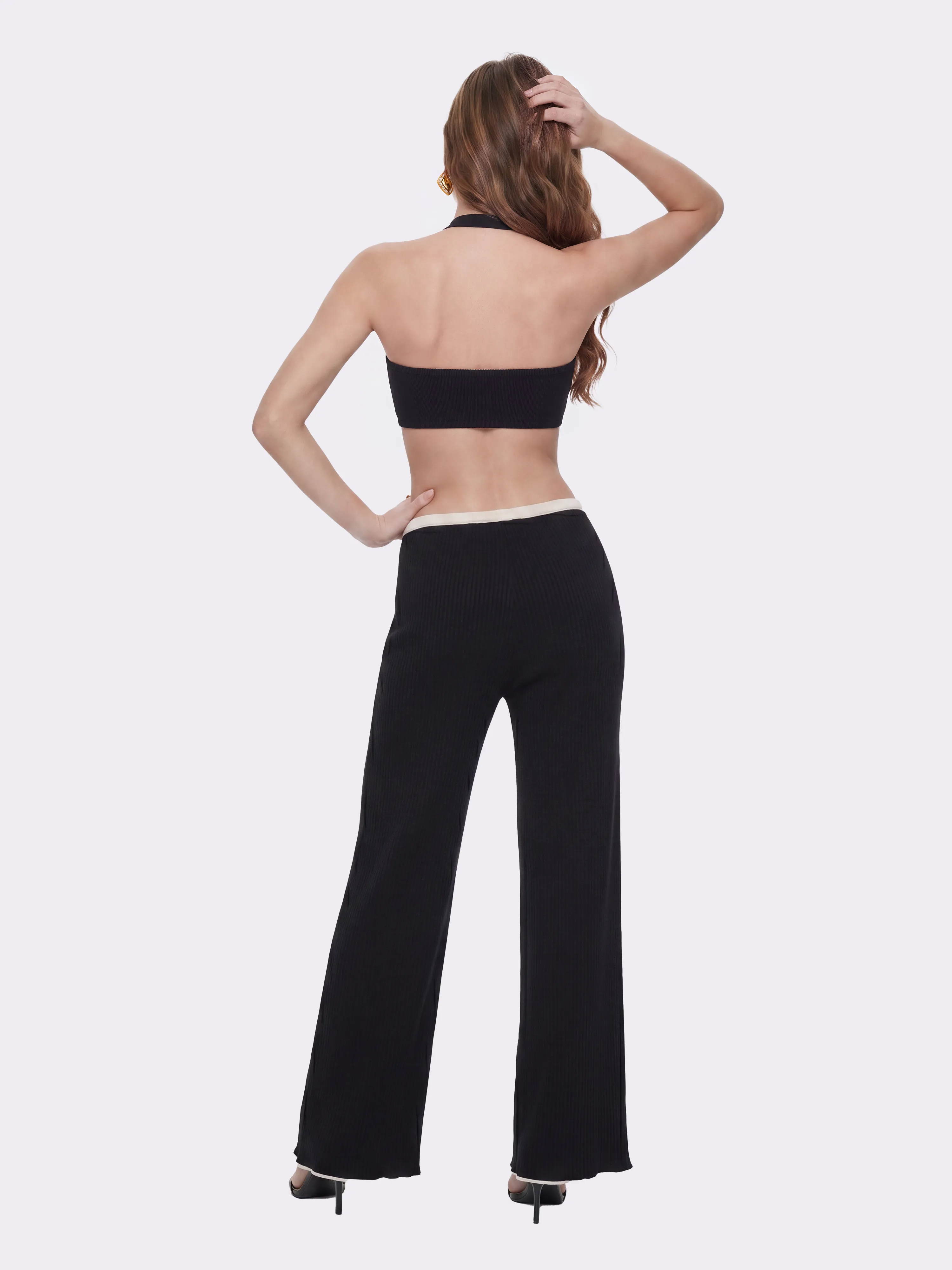 Charlotte Ribbed Black Pants sold by Nana Jacqueline product image thumbnail 4
