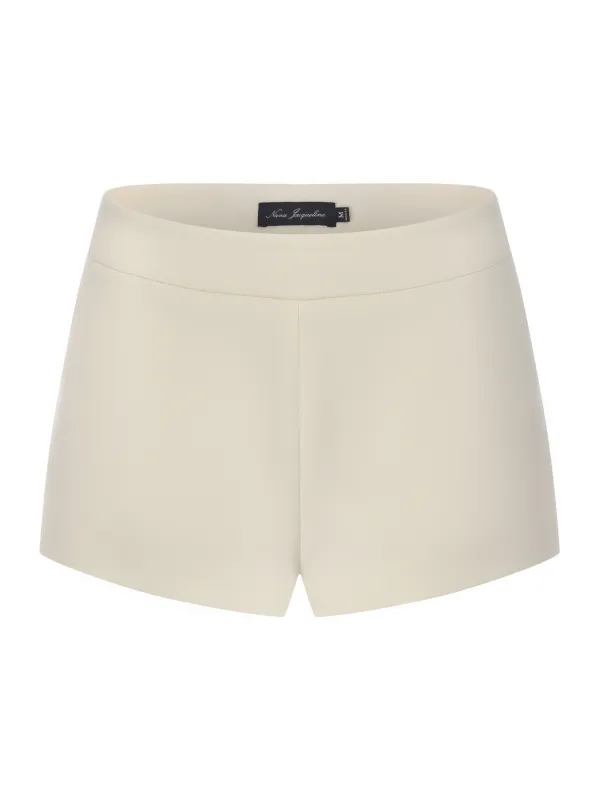 Avalon Straight Champagne Shorts made by Nana Jacqueline