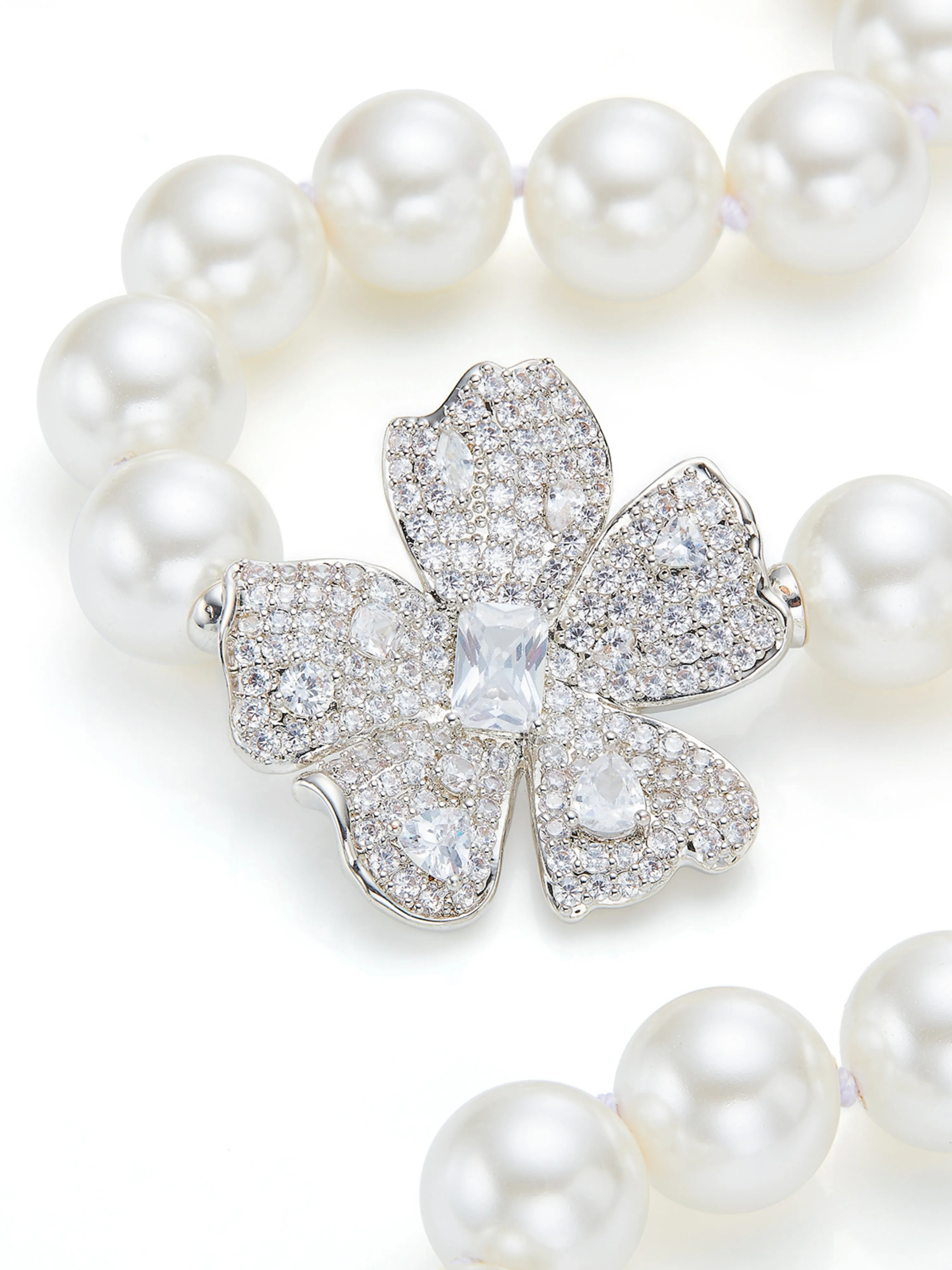 Bellina Floral Pearl Necklace sold by Nana Jacqueline product image thumbnail 4