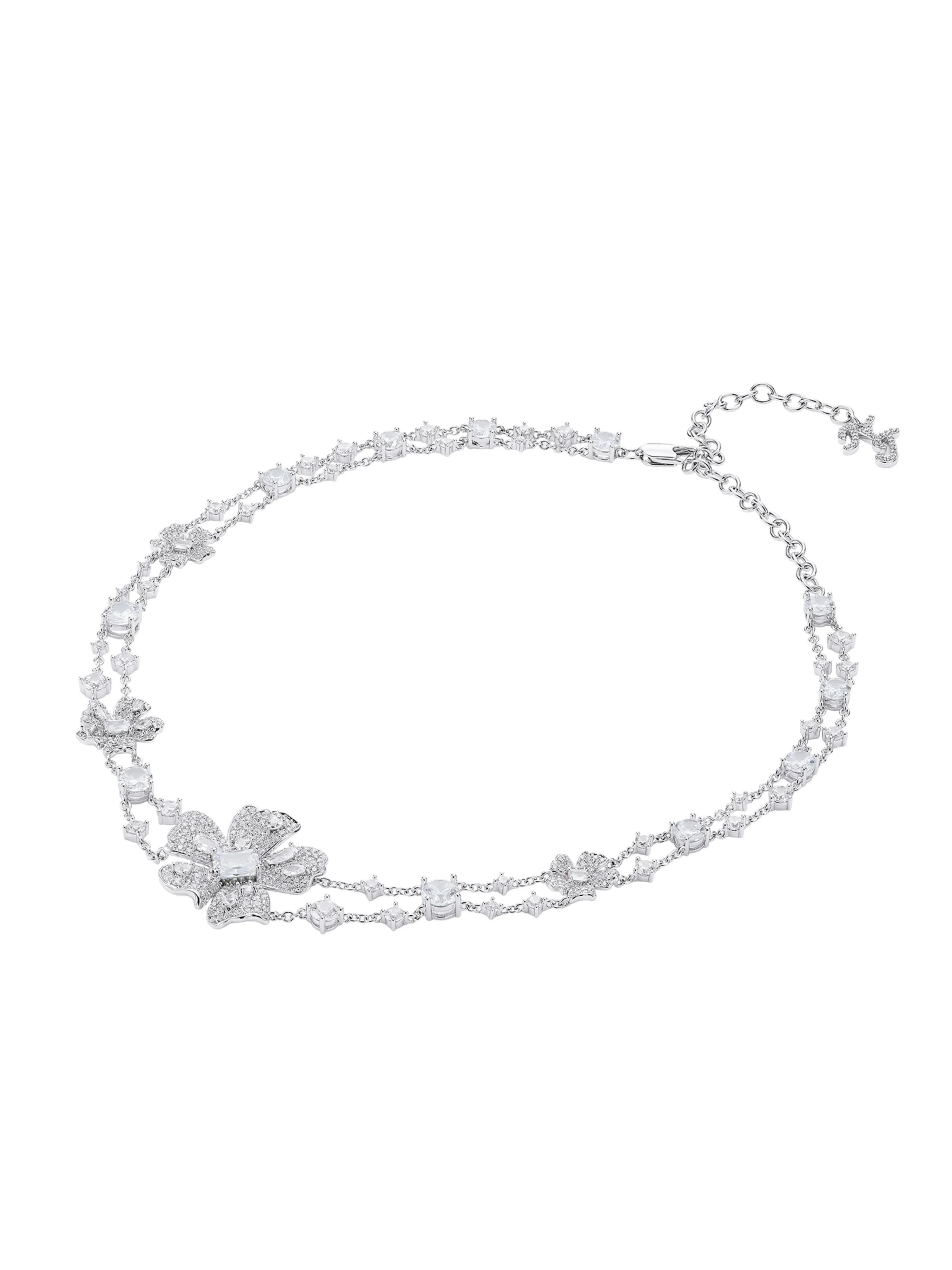 Zariah Floral White Necklace sold by Nana Jacqueline product image thumbnail 3
