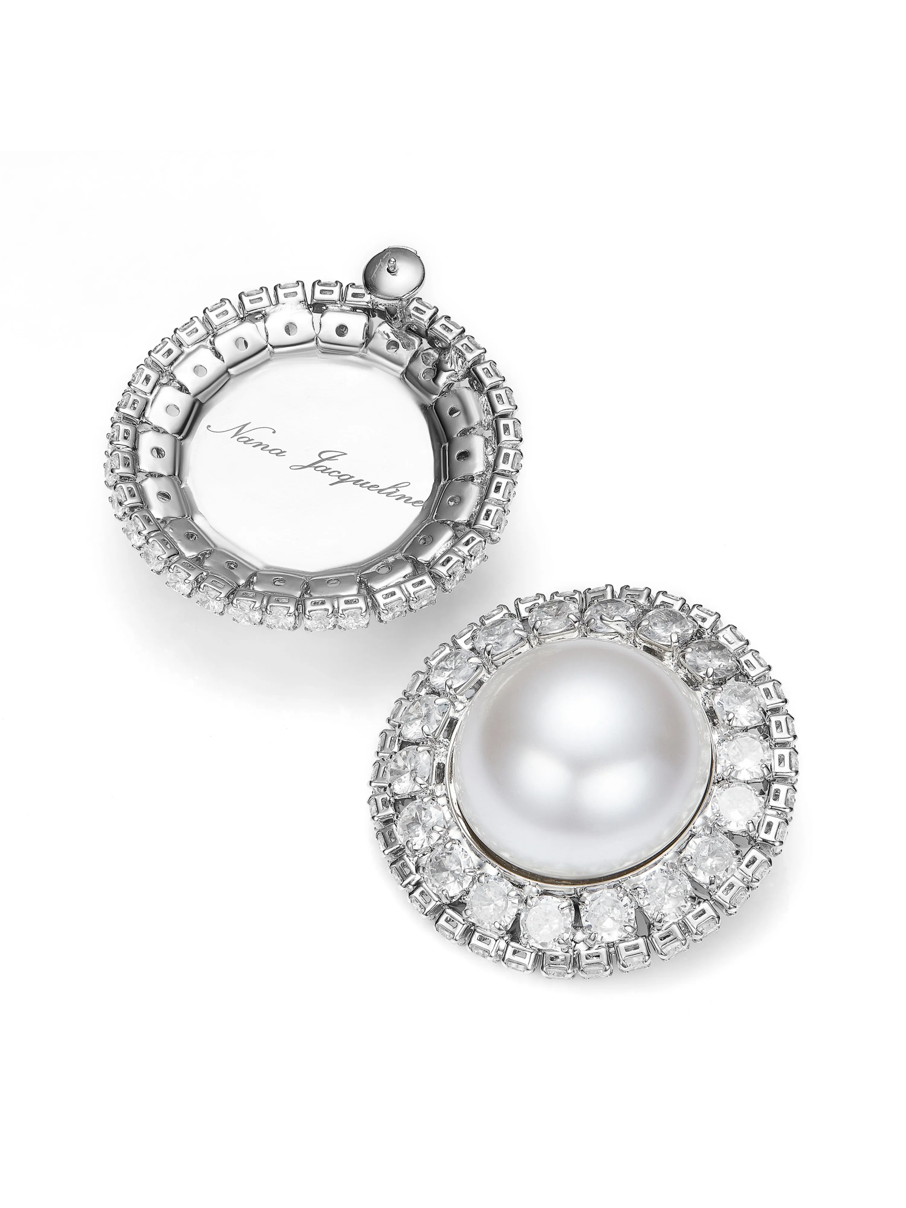 Celestia Pearl White Earrings sold by Nana Jacqueline product image thumbnail 4