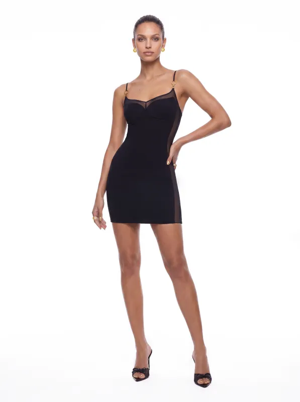 Rafaella Mesh Black Dress made by Nana Jacqueline