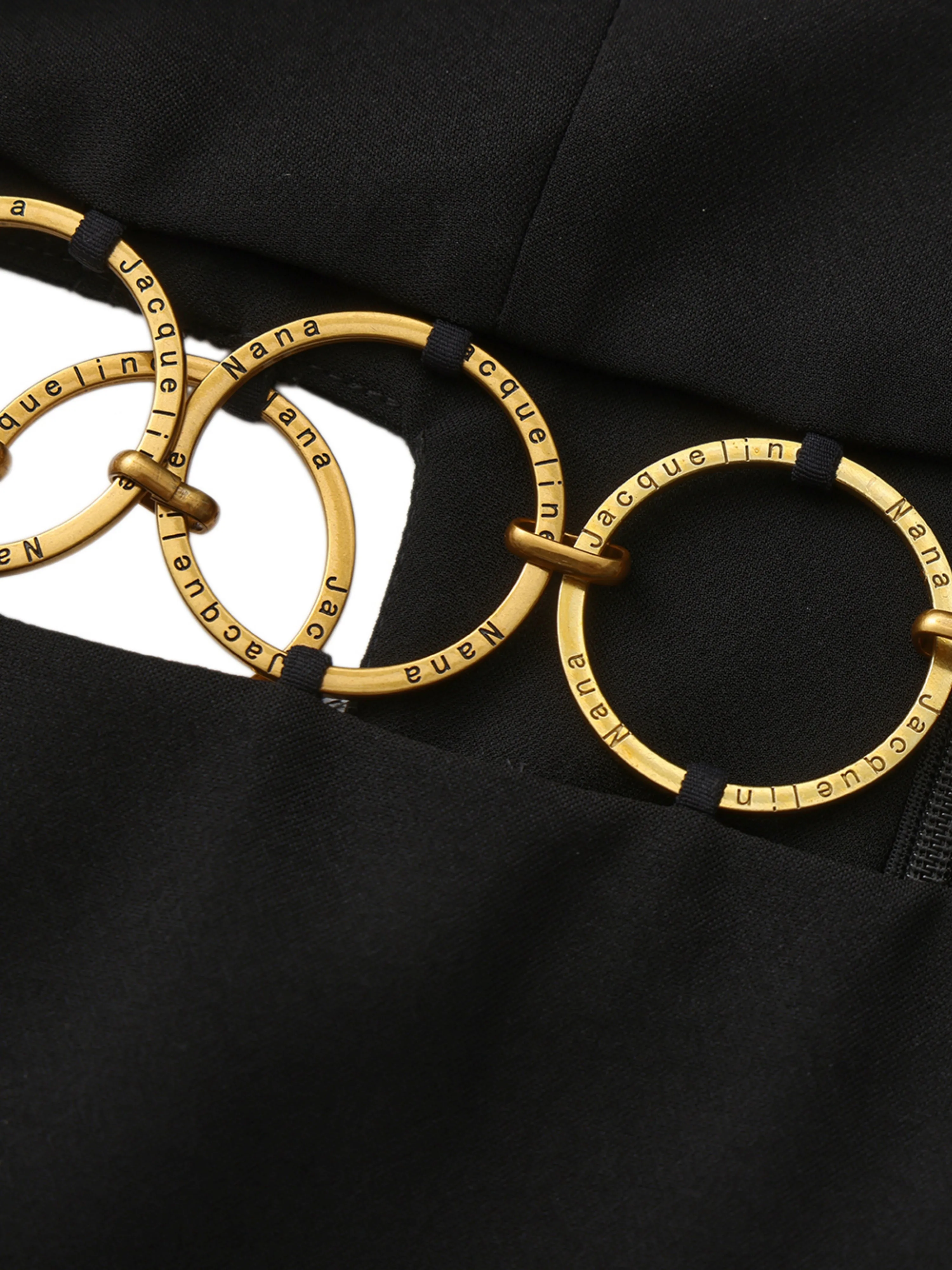 Alejandra Ring-Cutout Black Dress sold by Nana Jacqueline product image thumbnail 5