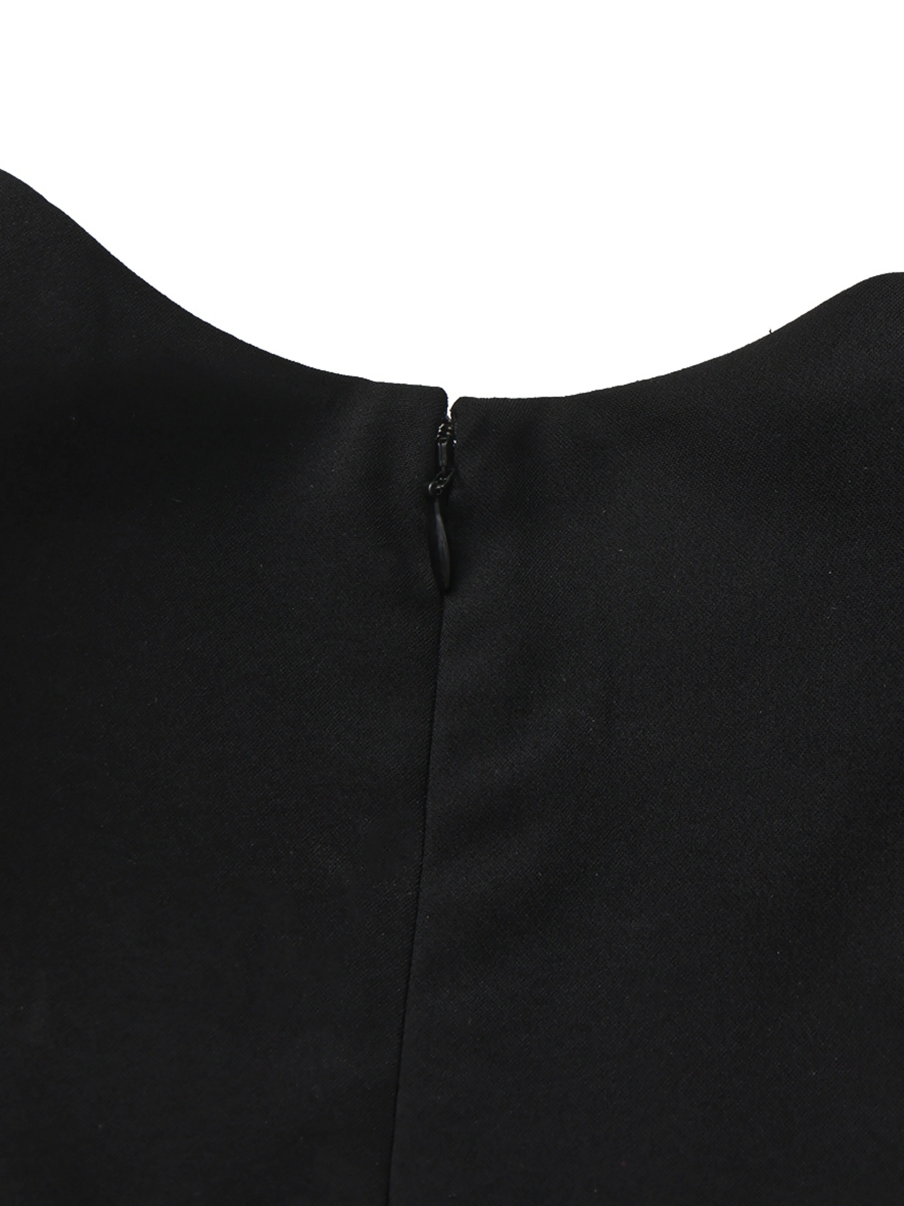 Alejandra Ring-Cutout Black Dress sold by Nana Jacqueline product image thumbnail 4