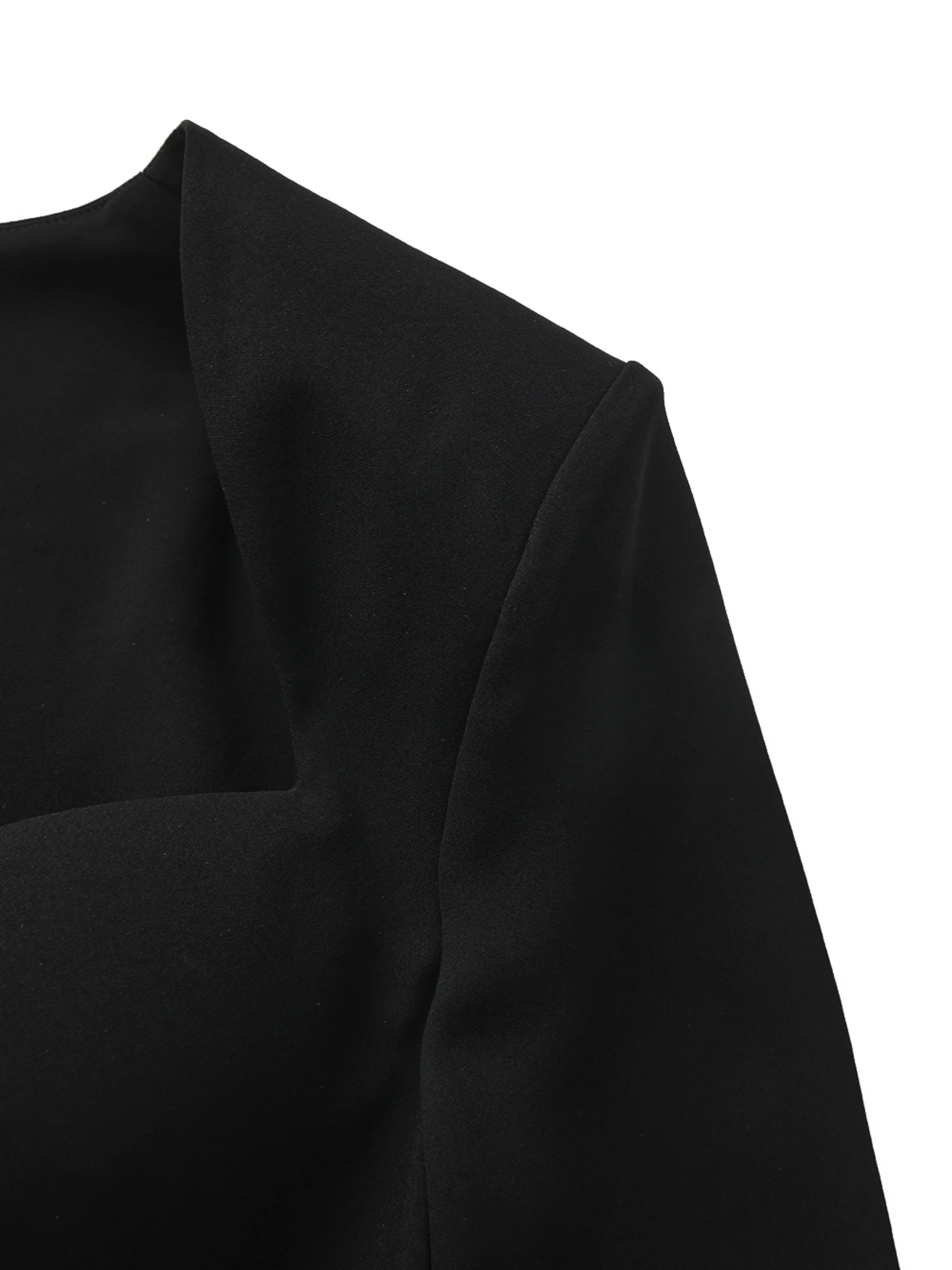 Alejandra Ring-Cutout Black Dress sold by Nana Jacqueline product image thumbnail 3