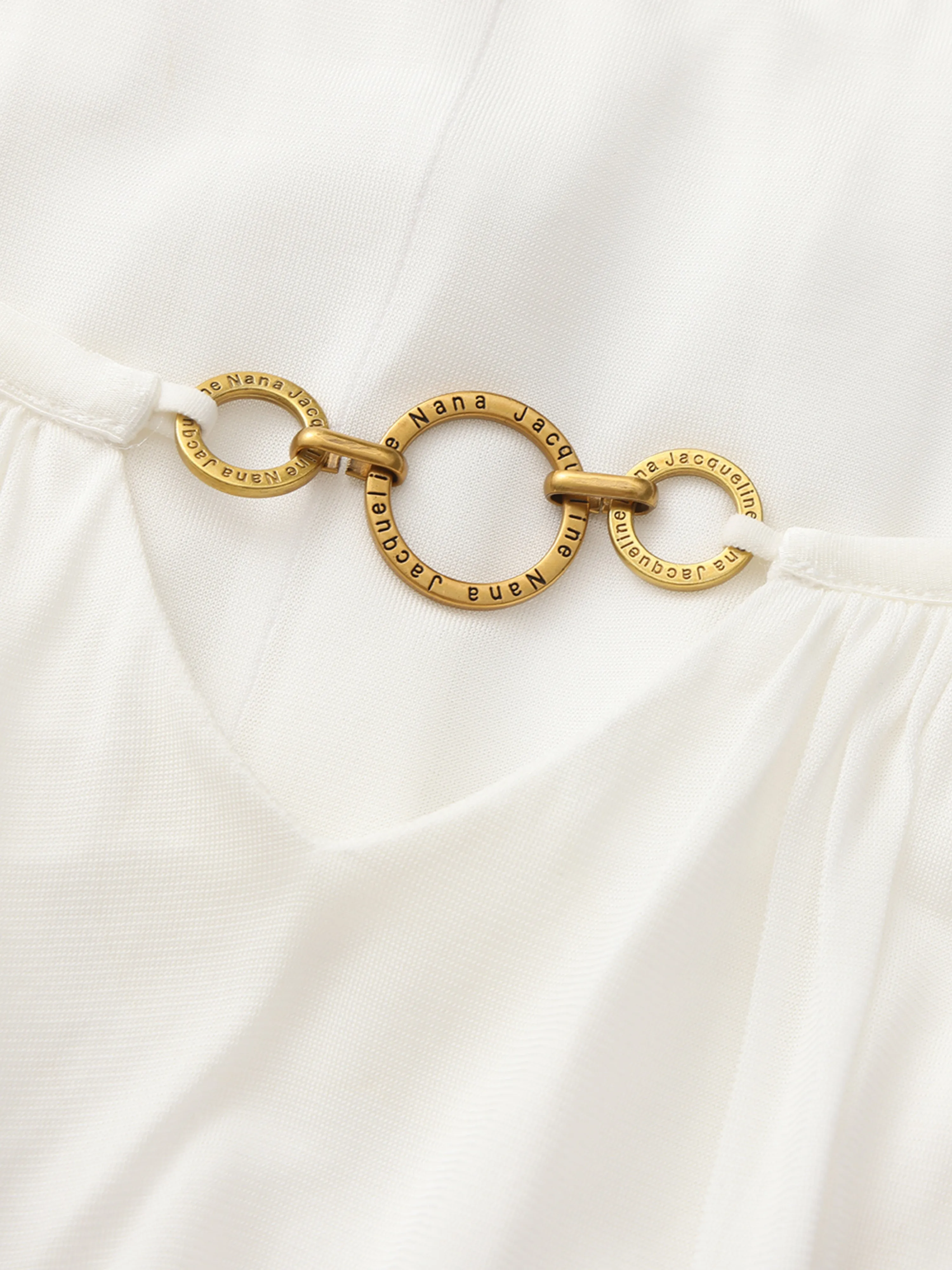 Leona Ring-Cutout White Top sold by Nana Jacqueline product image thumbnail 4