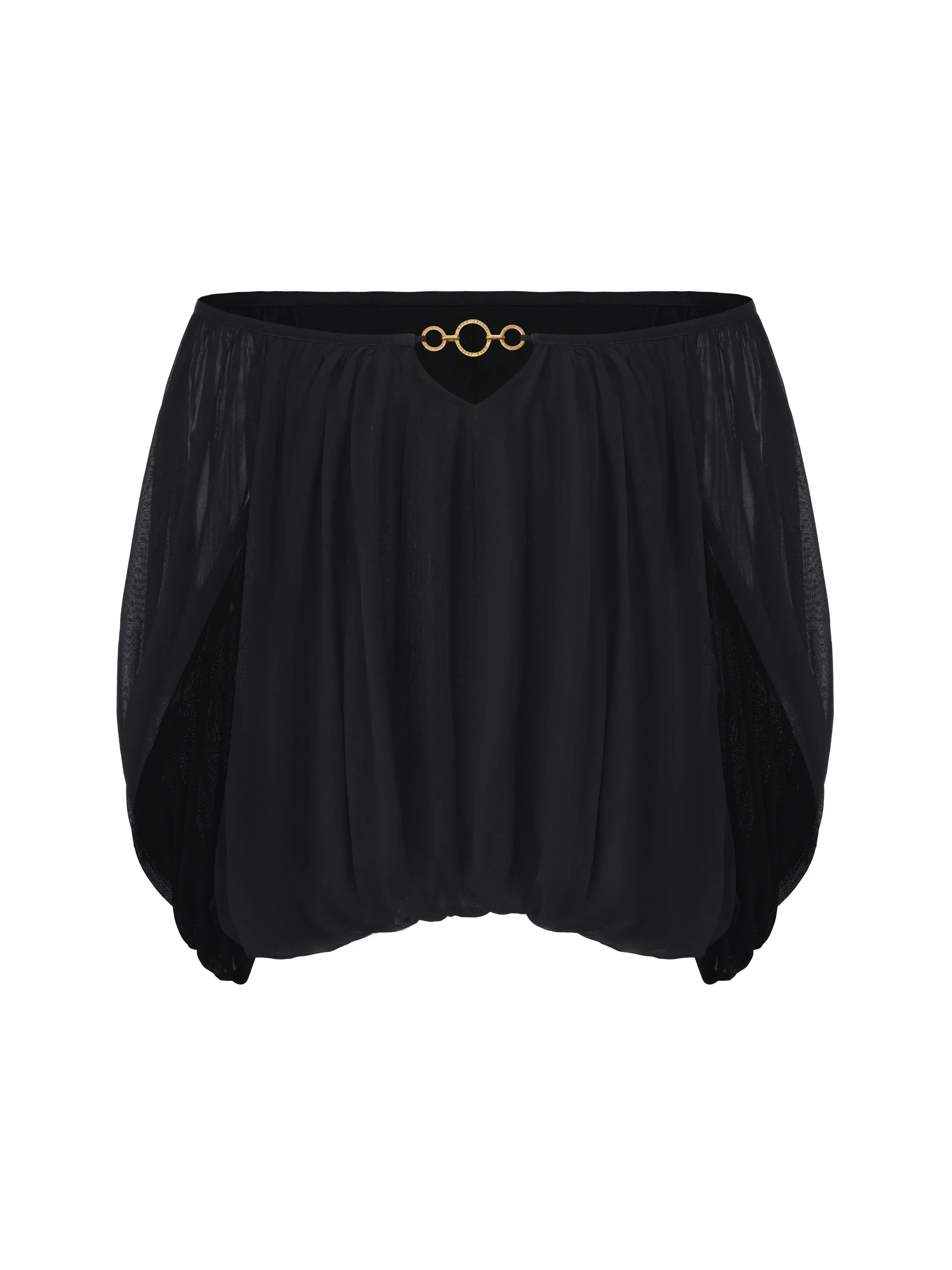 Leona Ring-Cutout Black Top sold by Nana Jacqueline product image thumbnail 2