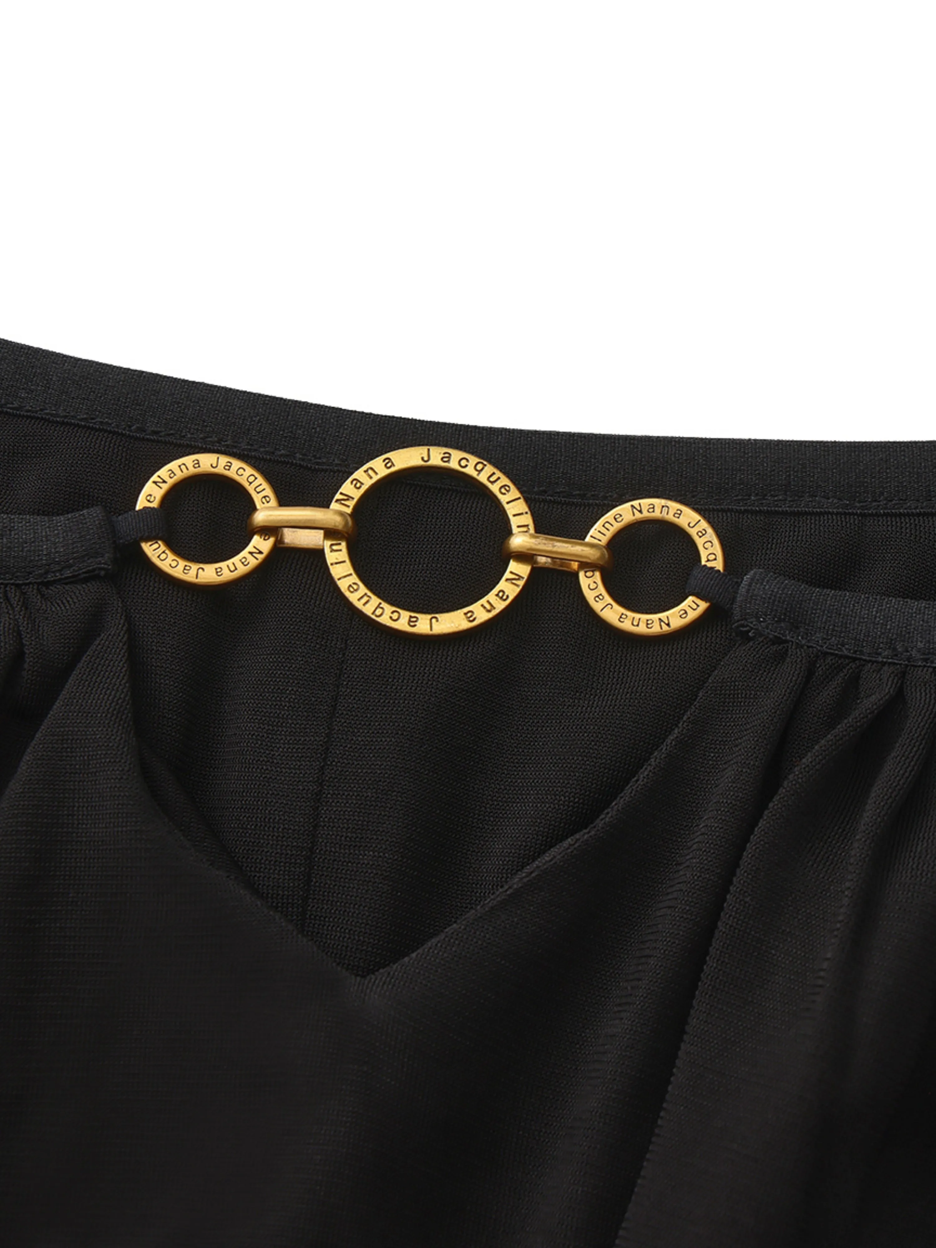 Leona Ring-Cutout Black Top sold by Nana Jacqueline product image thumbnail 3